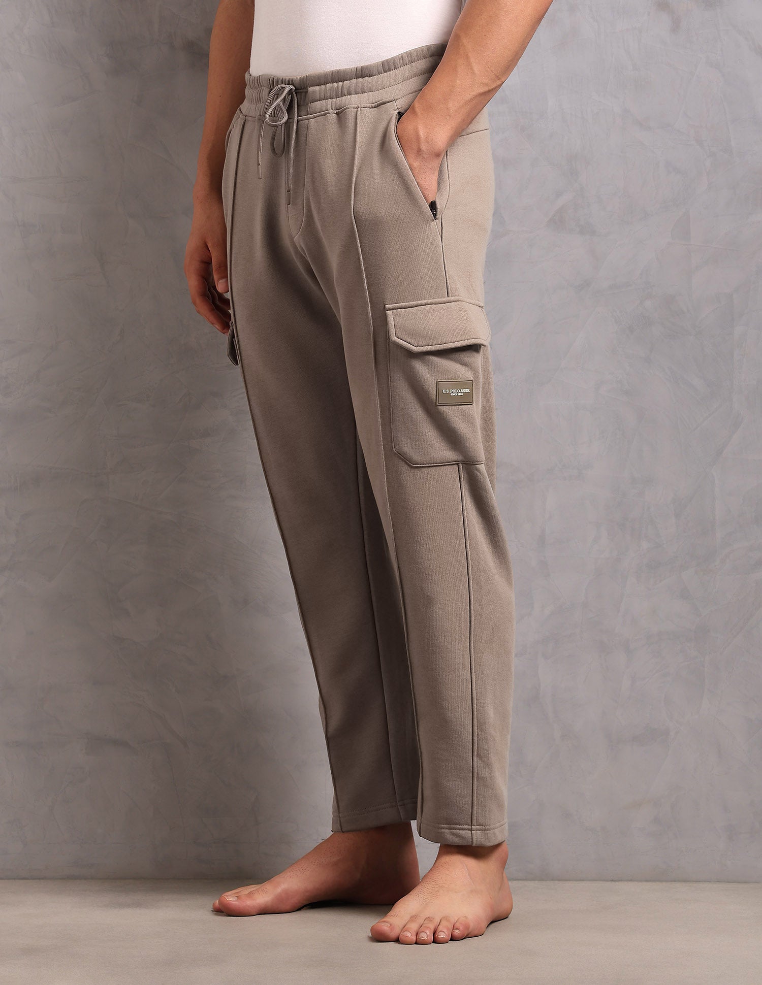 Comfort Fit Cotton OR005 Lounge Pants - Pack Of 1 Light Brown - U.S. POLO ASSN. | Large