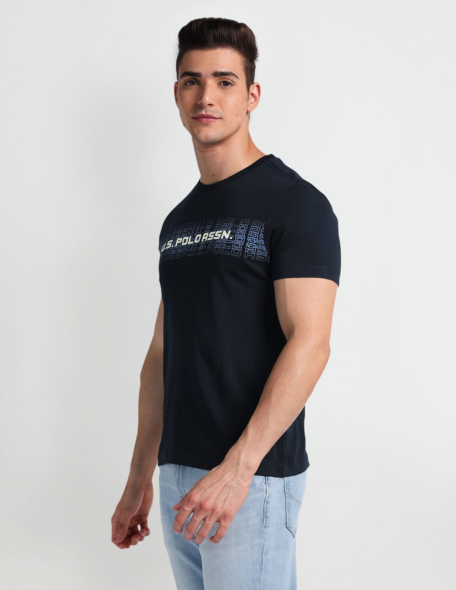 Muscle Fit Brand Print T-Shirt – U.S. Polo Assn. India