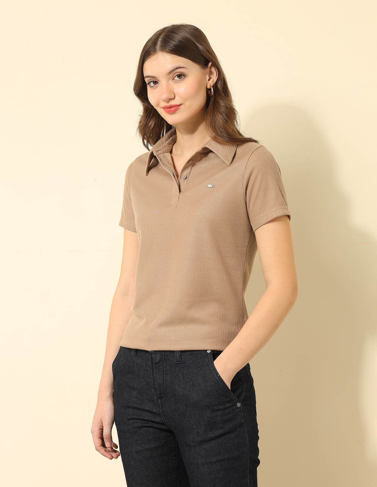 Regular Fit Solid Polo Shirt Brown - U.S. POLO ASSN. | Large