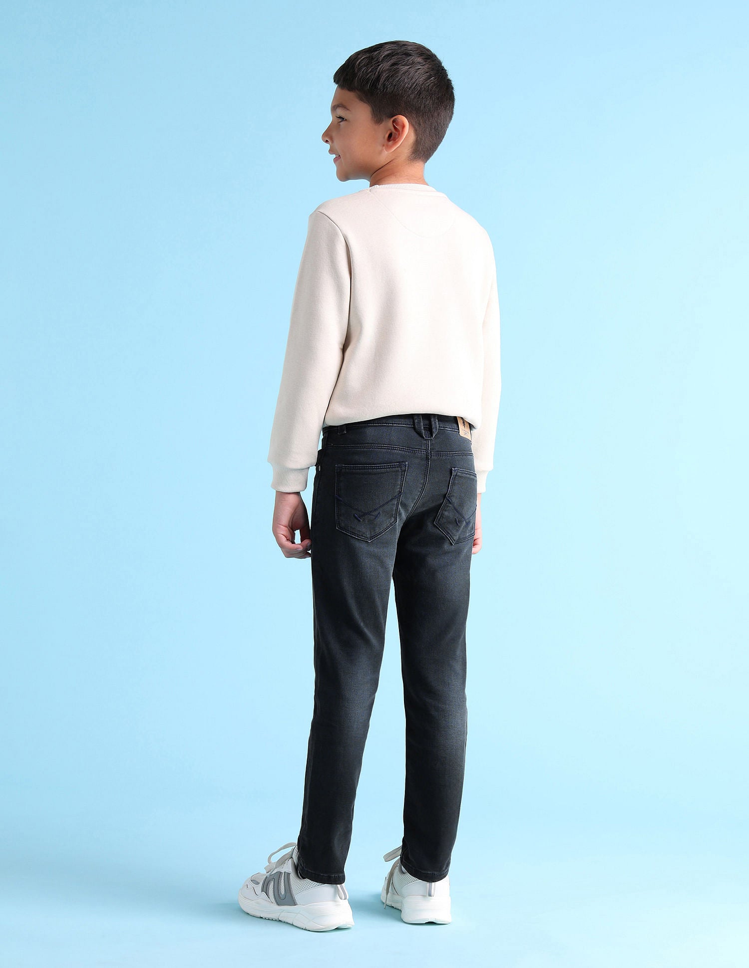 Boys Slim Fit Blue Jeans Navy blue - U.S. POLO ASSN. | Large