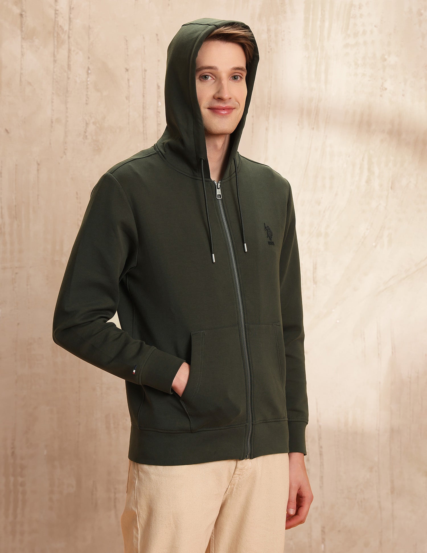 Solid Legend Of Horseshoe Sweatshirt Olive - U.S. POLO ASSN. | Large