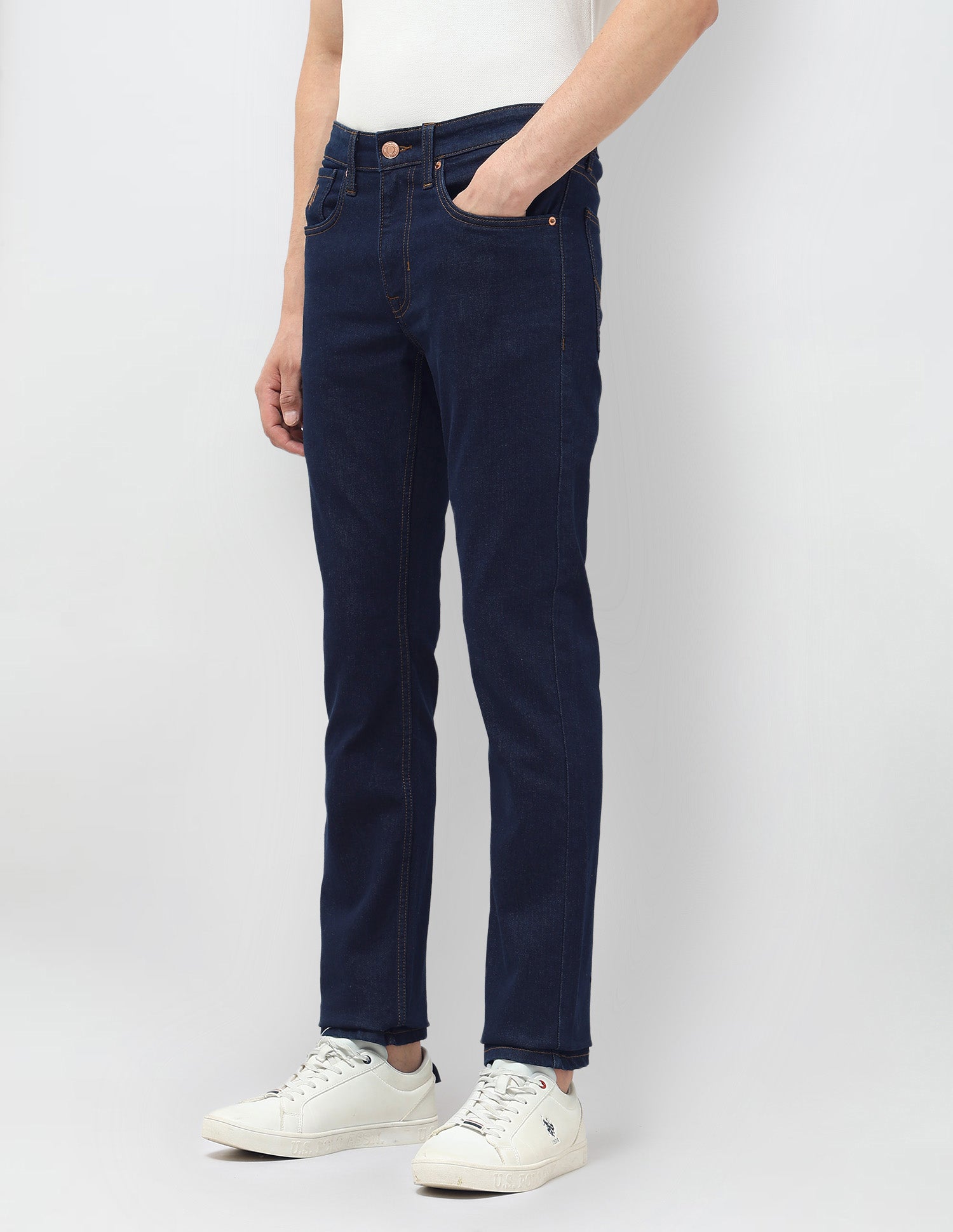 Regallo Skinny Fit Blue Jeans Indigo - U.S. Polo Assn. India | Large