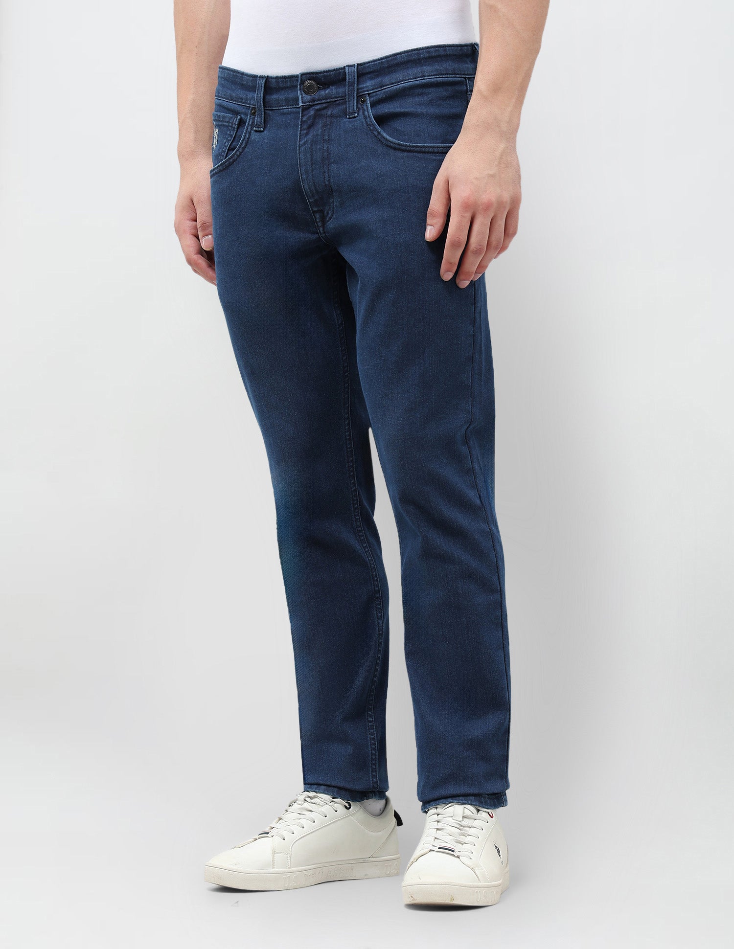 Brandon Slim Tapered Fit Blue Jeans Indigo - U.S. POLO ASSN. | Large
