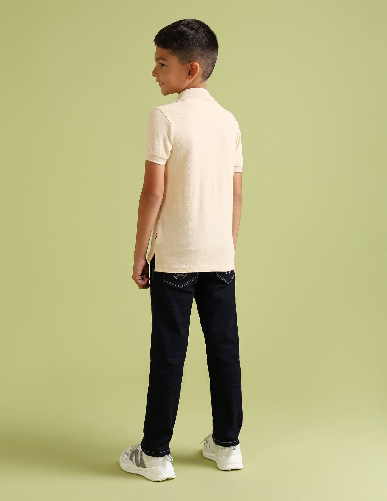 Regular fit Printed Polo Shirt Cream - U.S. Polo Assn. India | Large