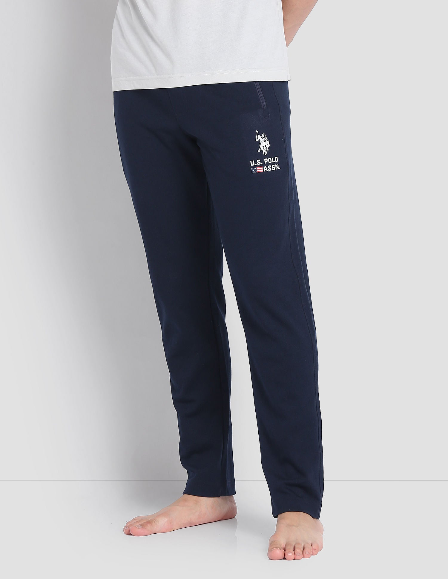 Solid LR006 Lounge Track Pants - Pack Of 1 Navy - U.S. POLO ASSN. | Large