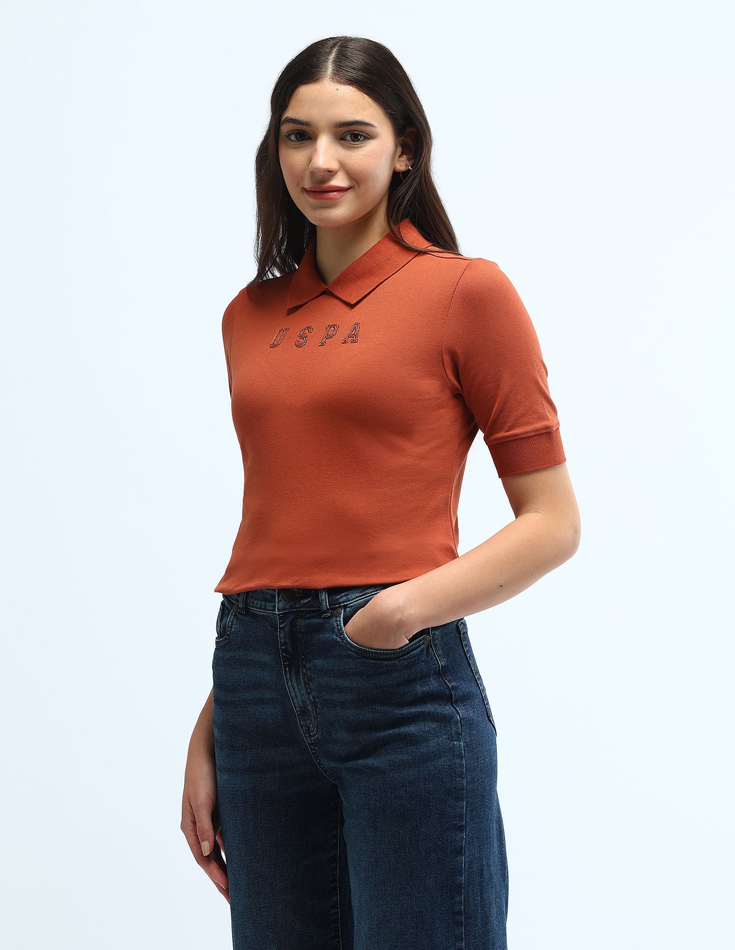 Brand Regular Fit Polo Shirt Light Brown - U.S. POLO ASSN. | Large