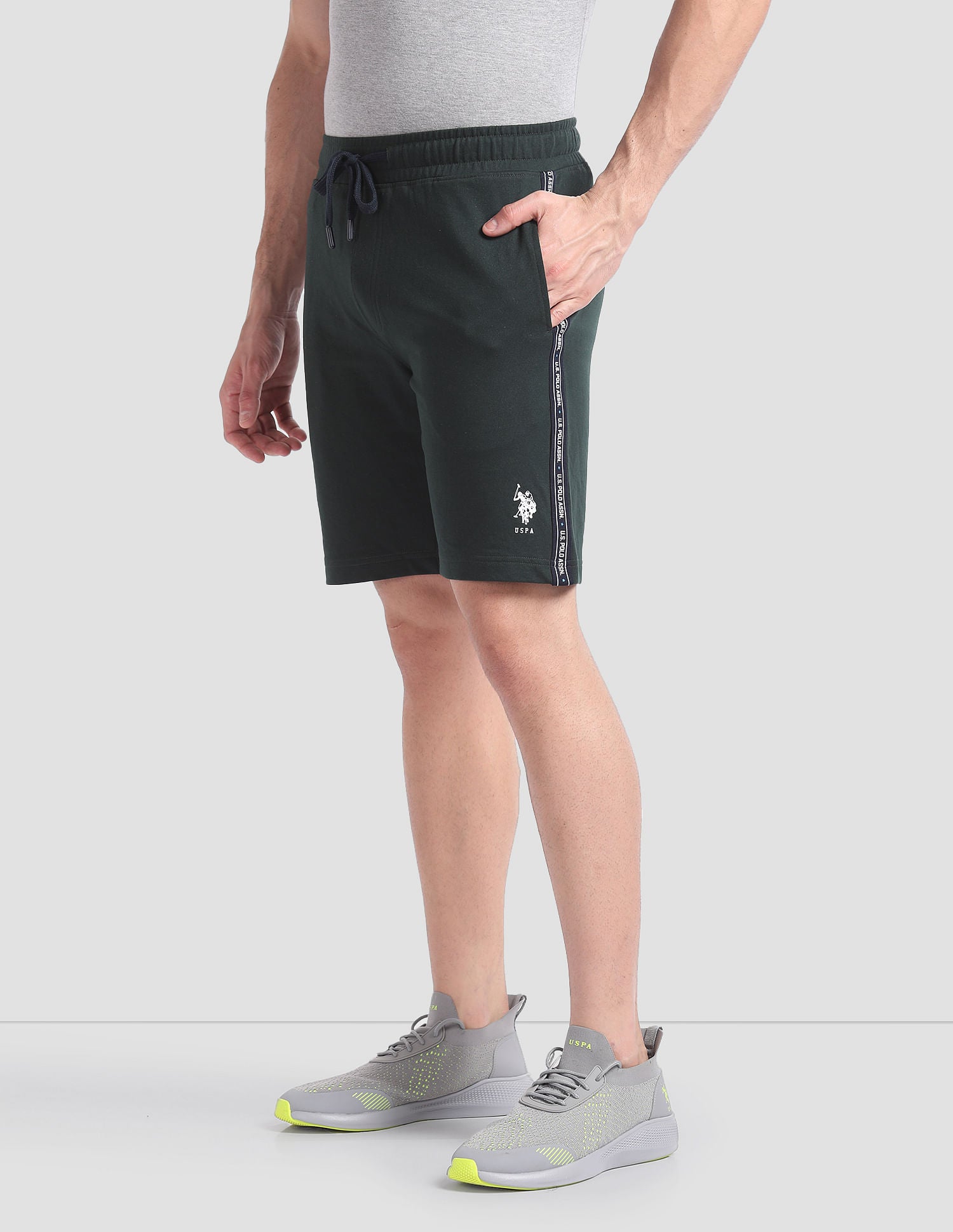 Statement LS003 Lounge Shorts - Pack Of 1 Scarab - U.S. POLO ASSN. | Large