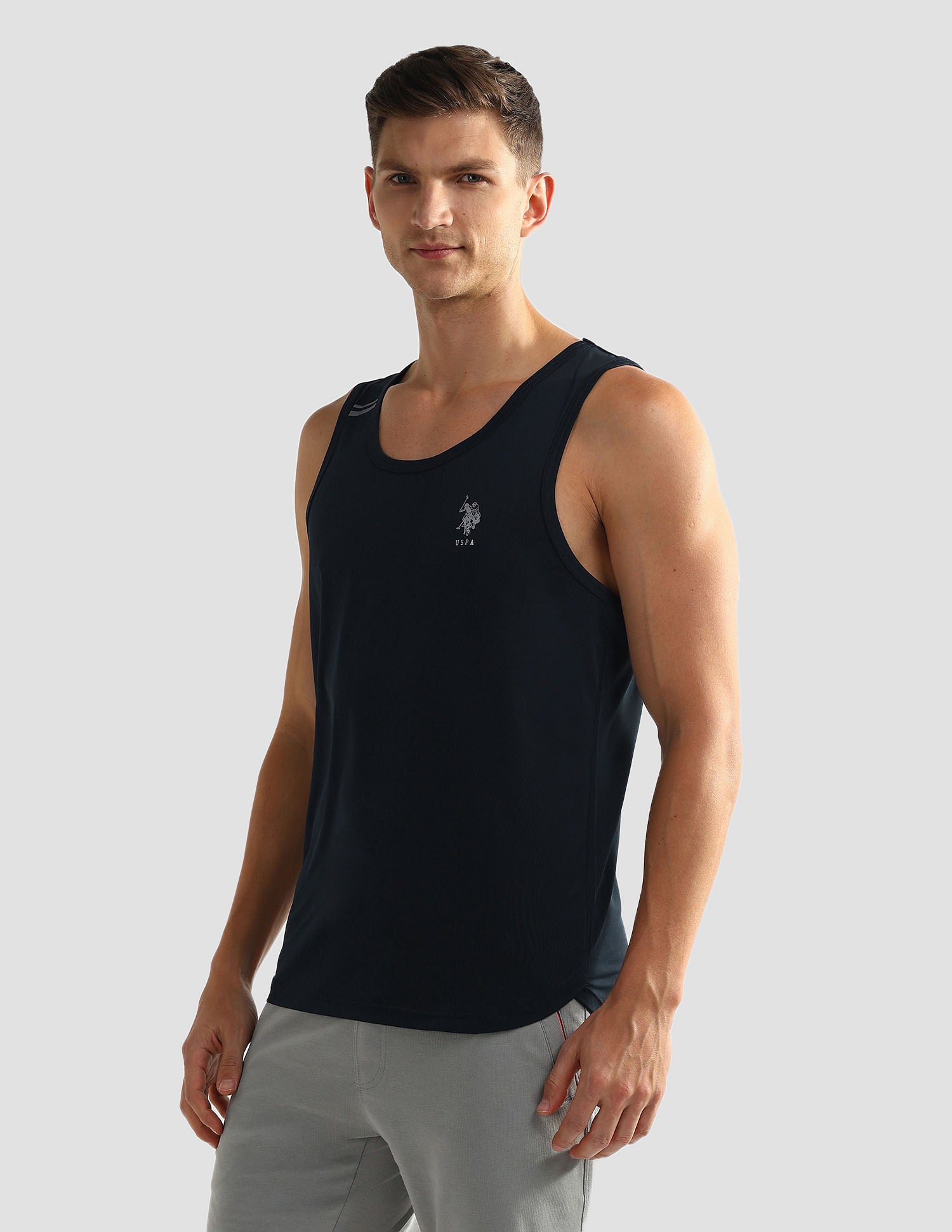 Solid OEV04 Vest - Pack Of 1 Navy - U.S. Polo Assn. India | Large