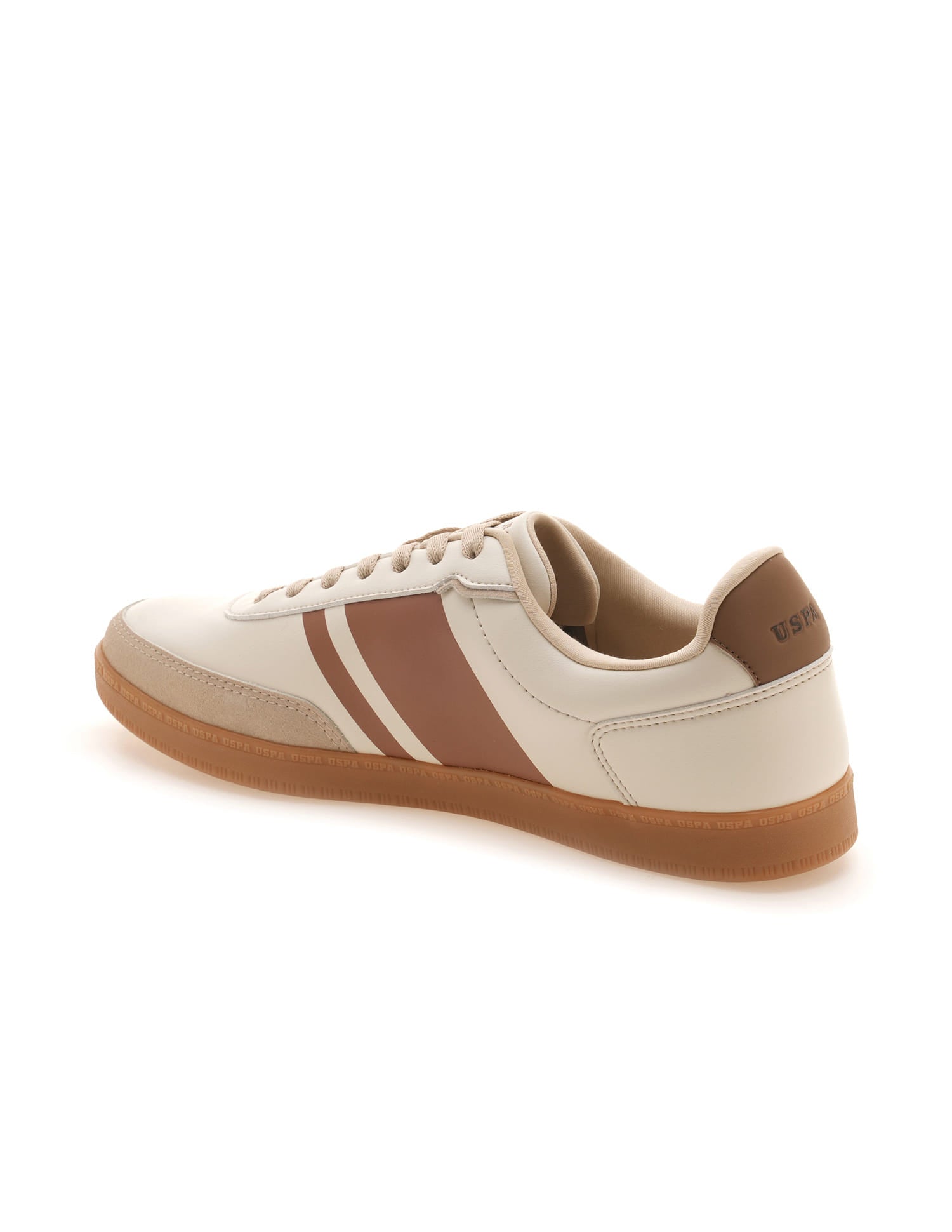 Men Hilton Colourblocked Sneakers Beige - U.S. Polo Assn. India | Large