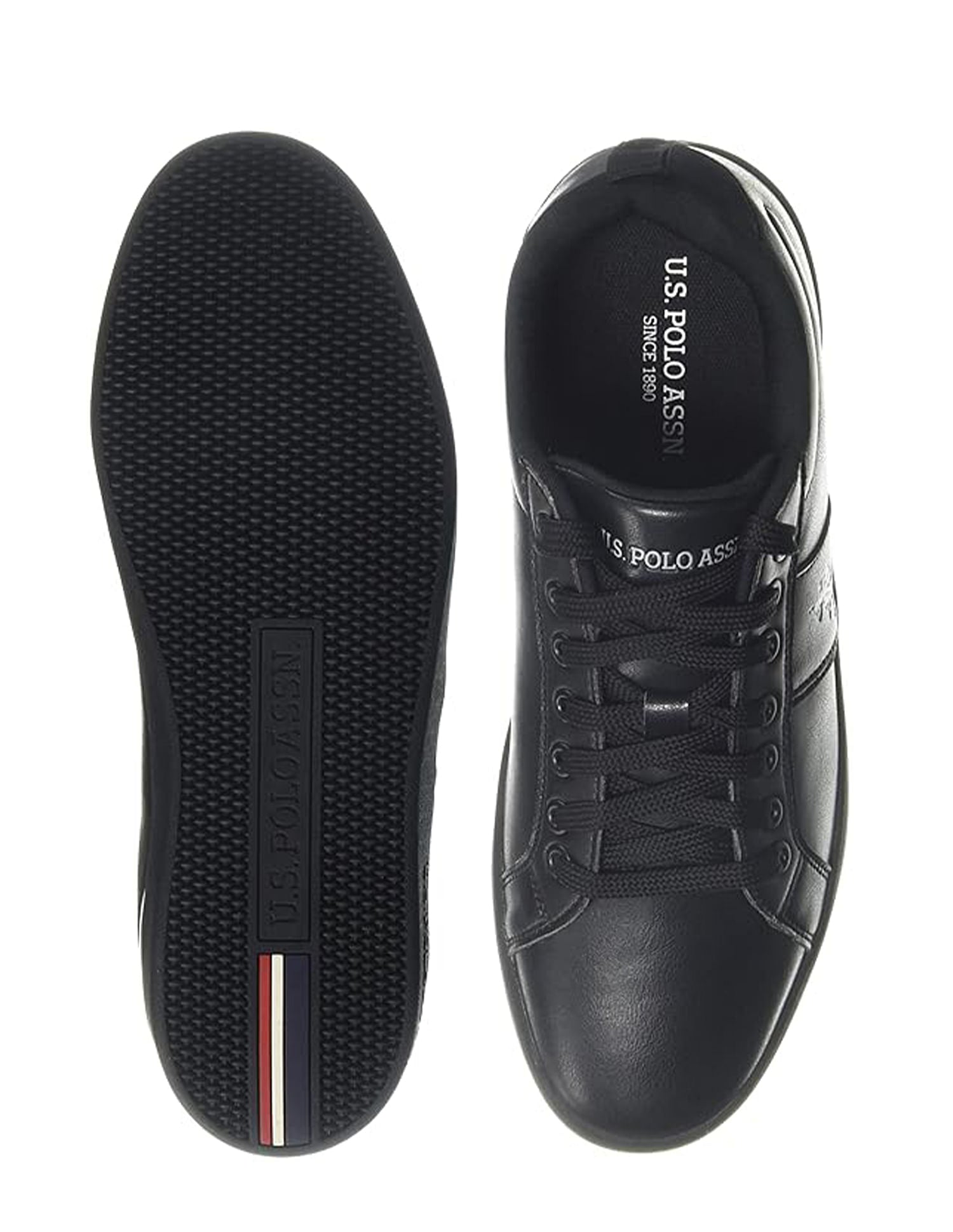 Men Solid Salvador 4.0 Sneakers Black - U.S. Polo Assn. India | Large