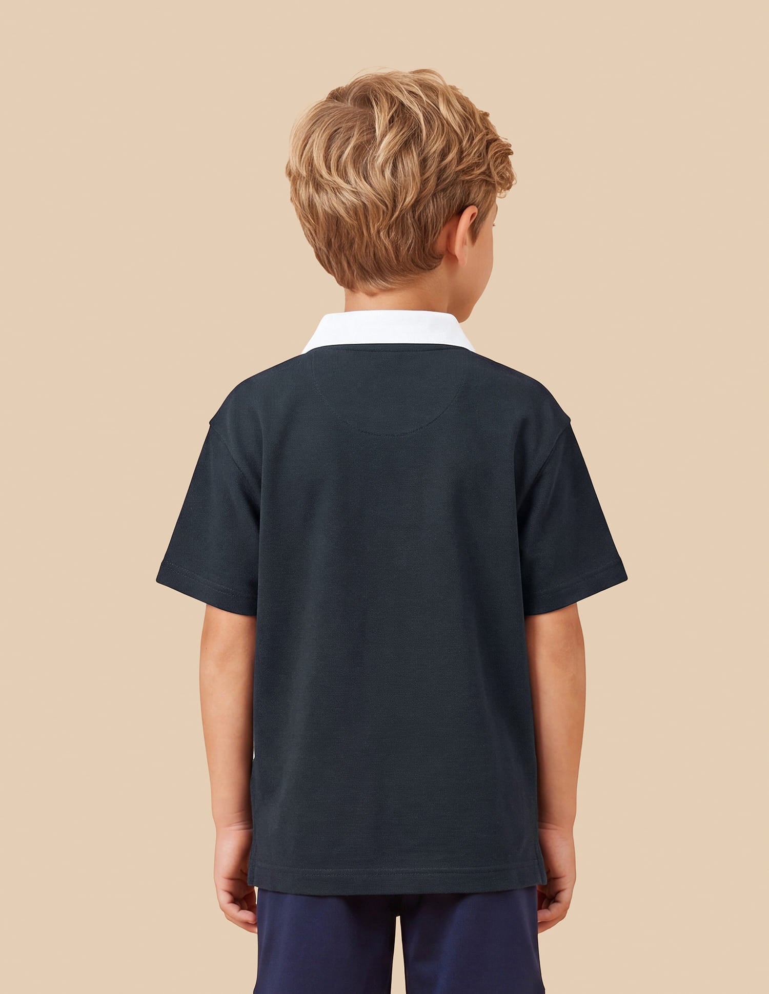 Solid Oversized Fit Polo Shirt Blue - U.S. Polo Assn. India | Large