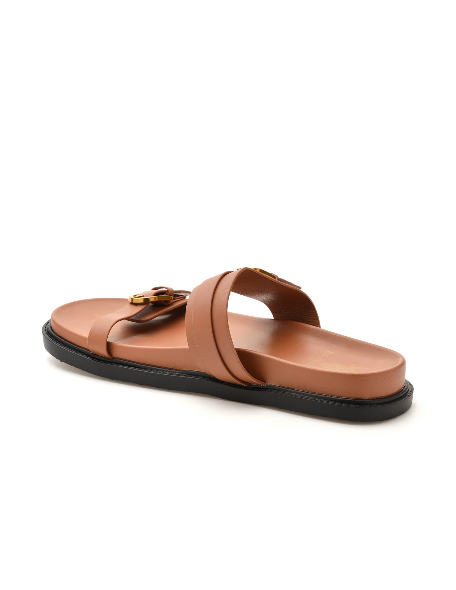 Textured Vincenza Slippers Tan - U.S. Polo Assn. India | Large