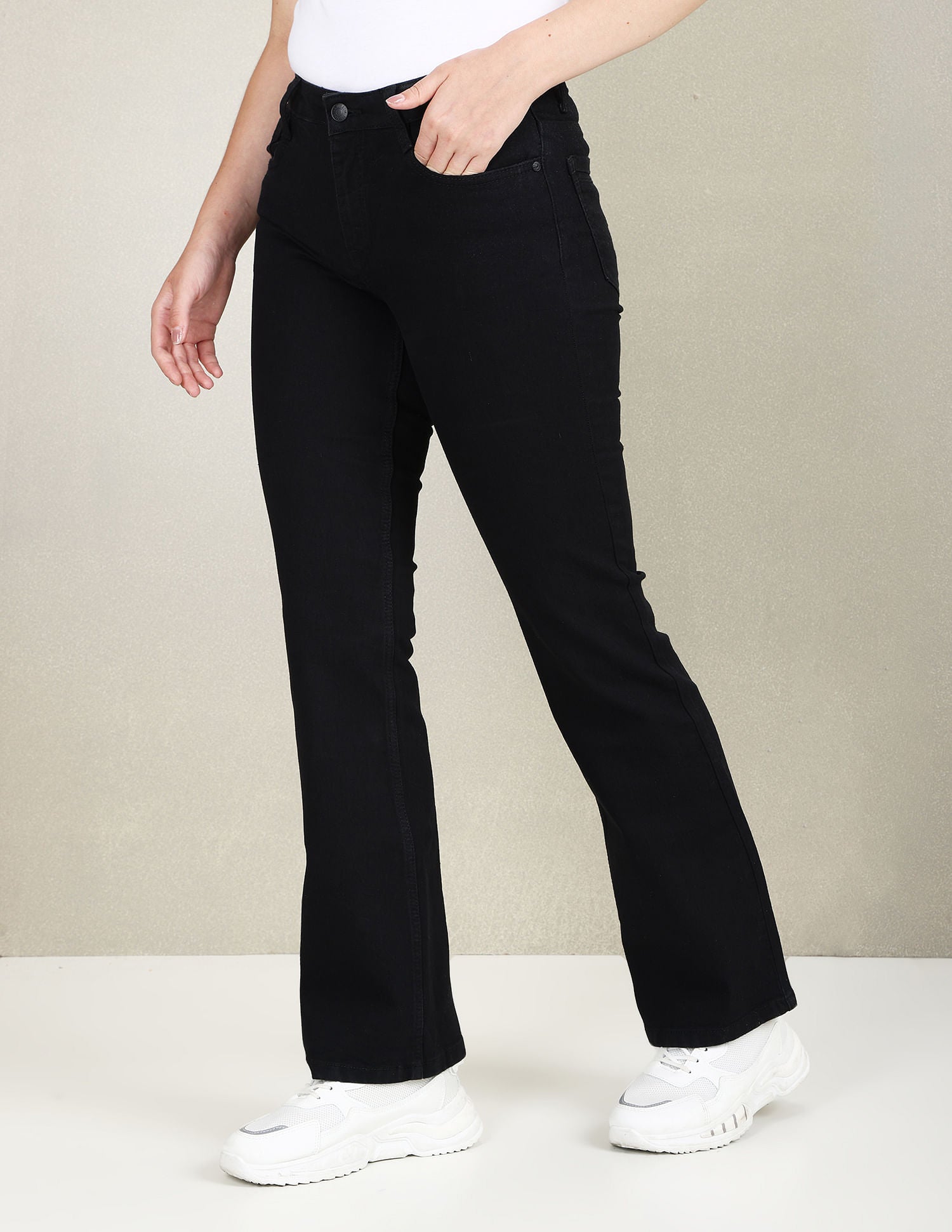 Mid Rise Bootcut Fit Jeans Black - U.S. POLO ASSN. | Large