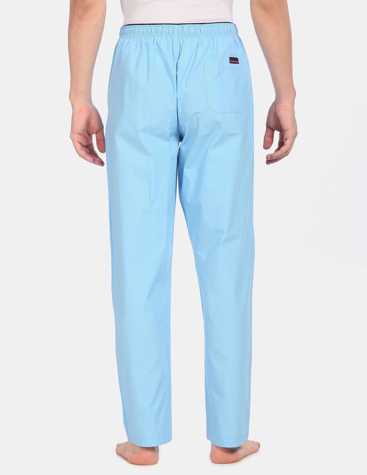 Comfort Fit Solid Cotton I690 Lounge Pants - Pack Of 1 Light Blue - U.S. POLO ASSN. | Large