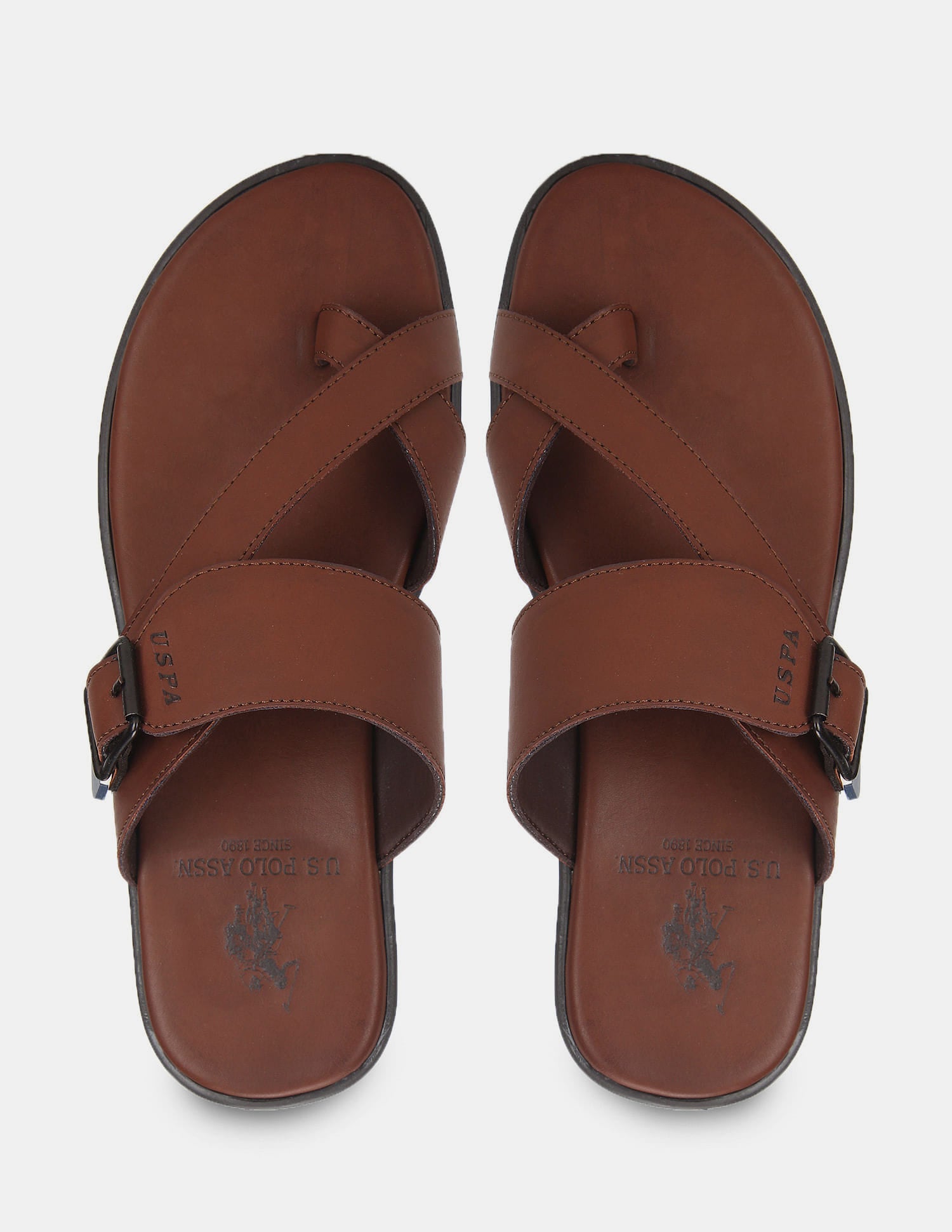 Men Angus 2.0 Flip Flops Tan - U.S. Polo Assn. India | Large