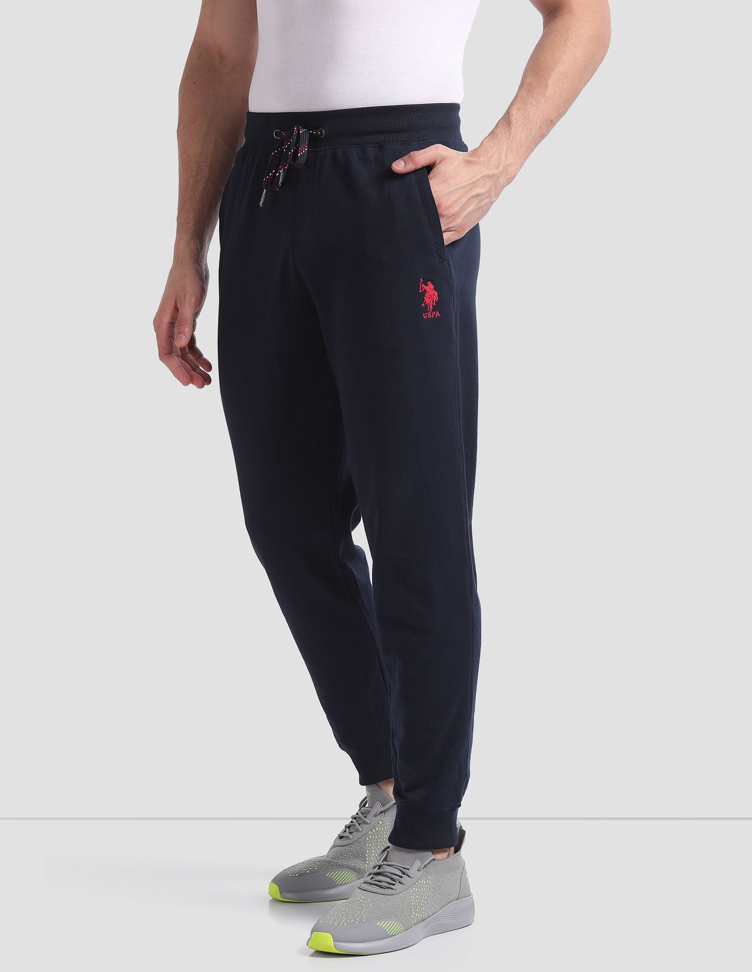 Mid Rise Drawstring Waist I604 Joggers - Pack Of 1 Navy - U.S. POLO ASSN. | Large