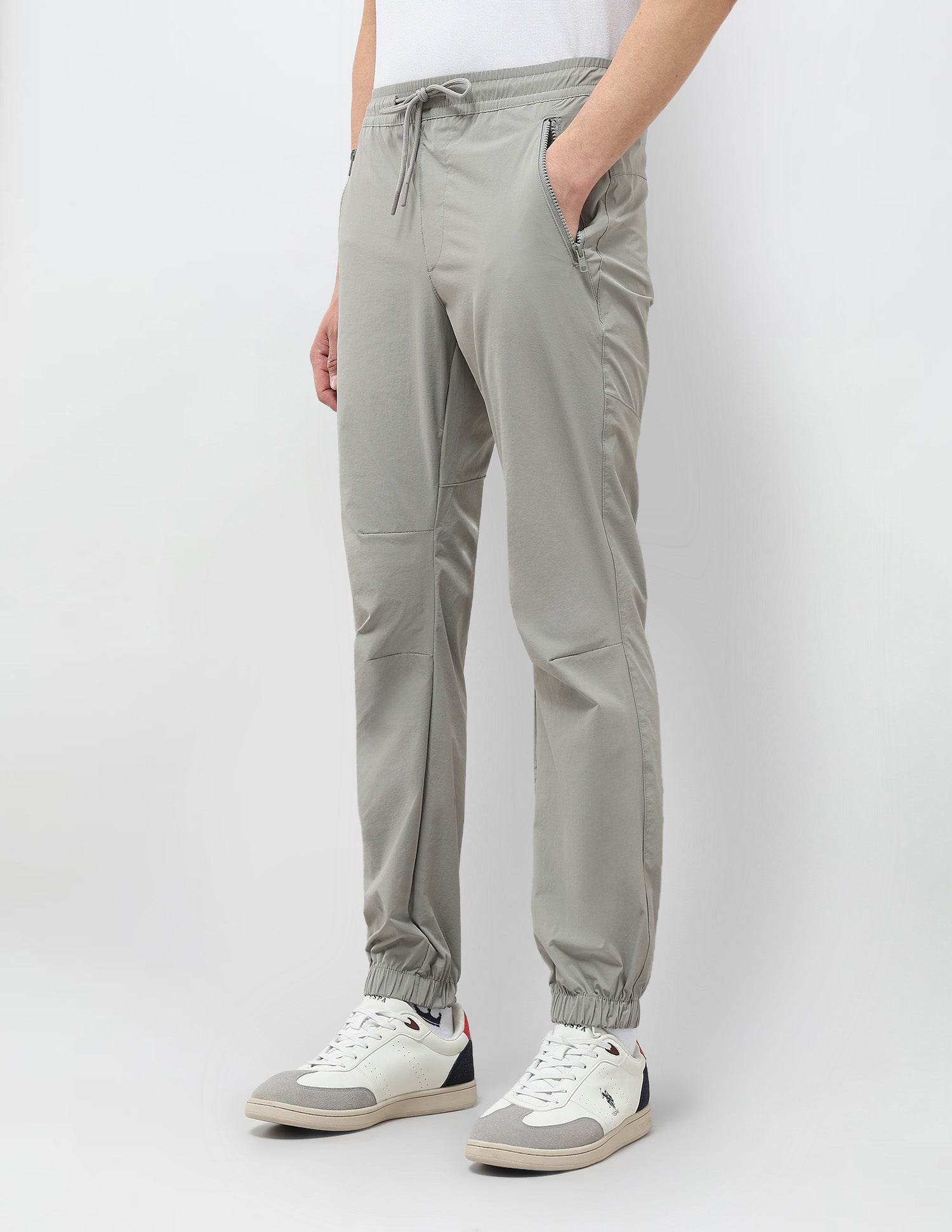 Mid Rise Relaxed Fit Joggers Grey - U.S. Polo Assn. India | Large