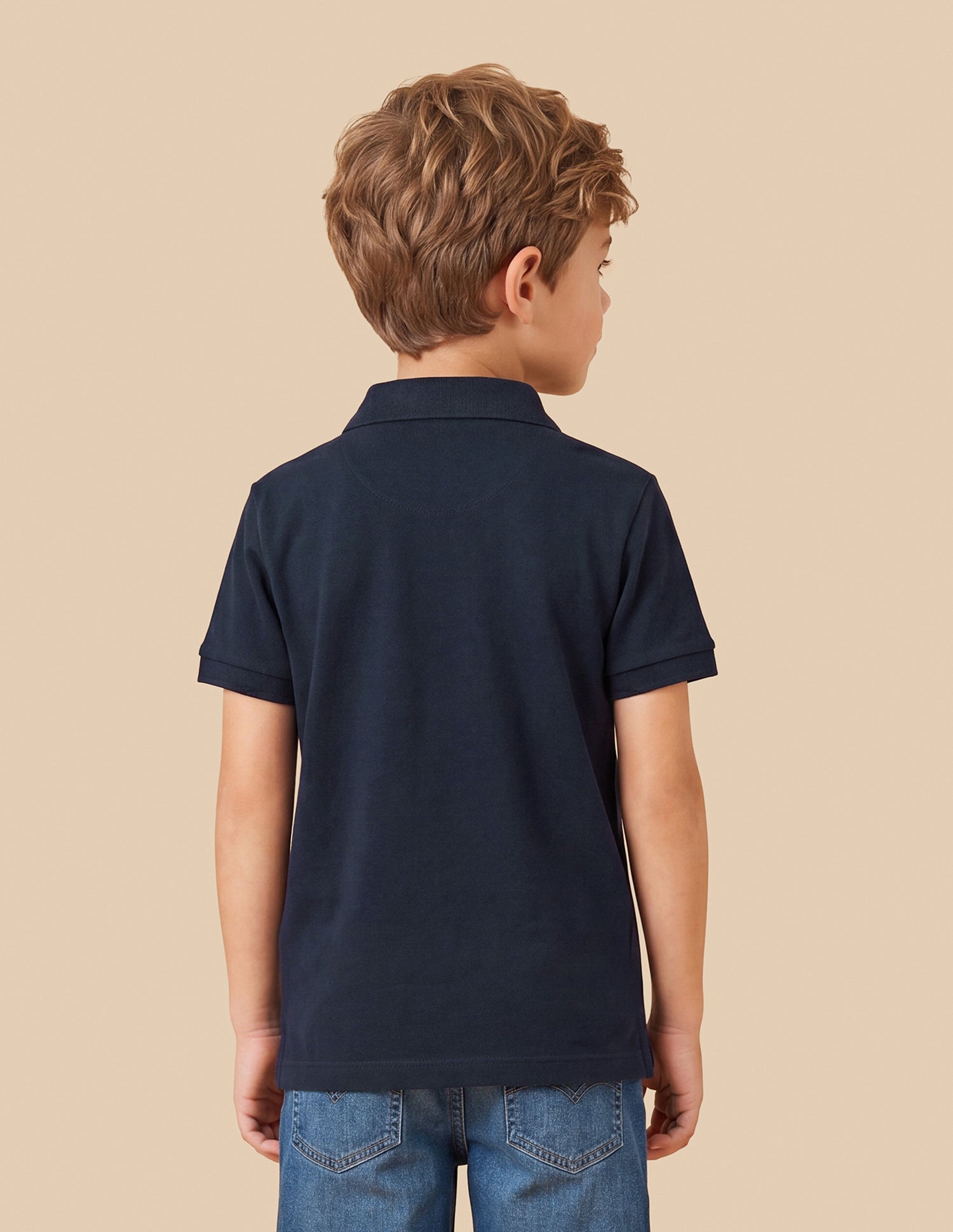 Graphic Brand Printed Regular Fit Polo Shirt Navy - U.S. Polo Assn. India | Large