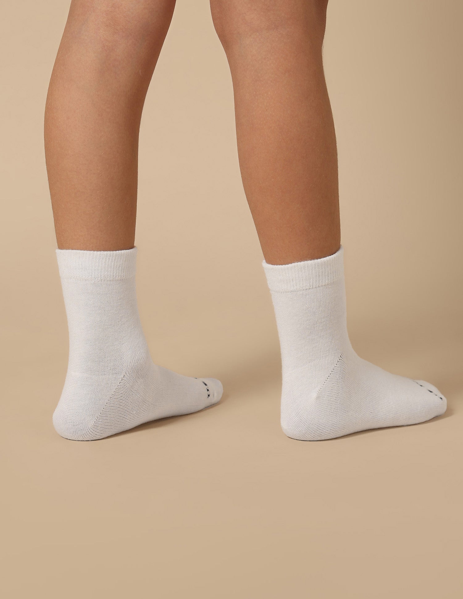 Boys High-Ankle Length KS002 Socks - Pack Of 3 White - U.S. POLO ASSN. | Large