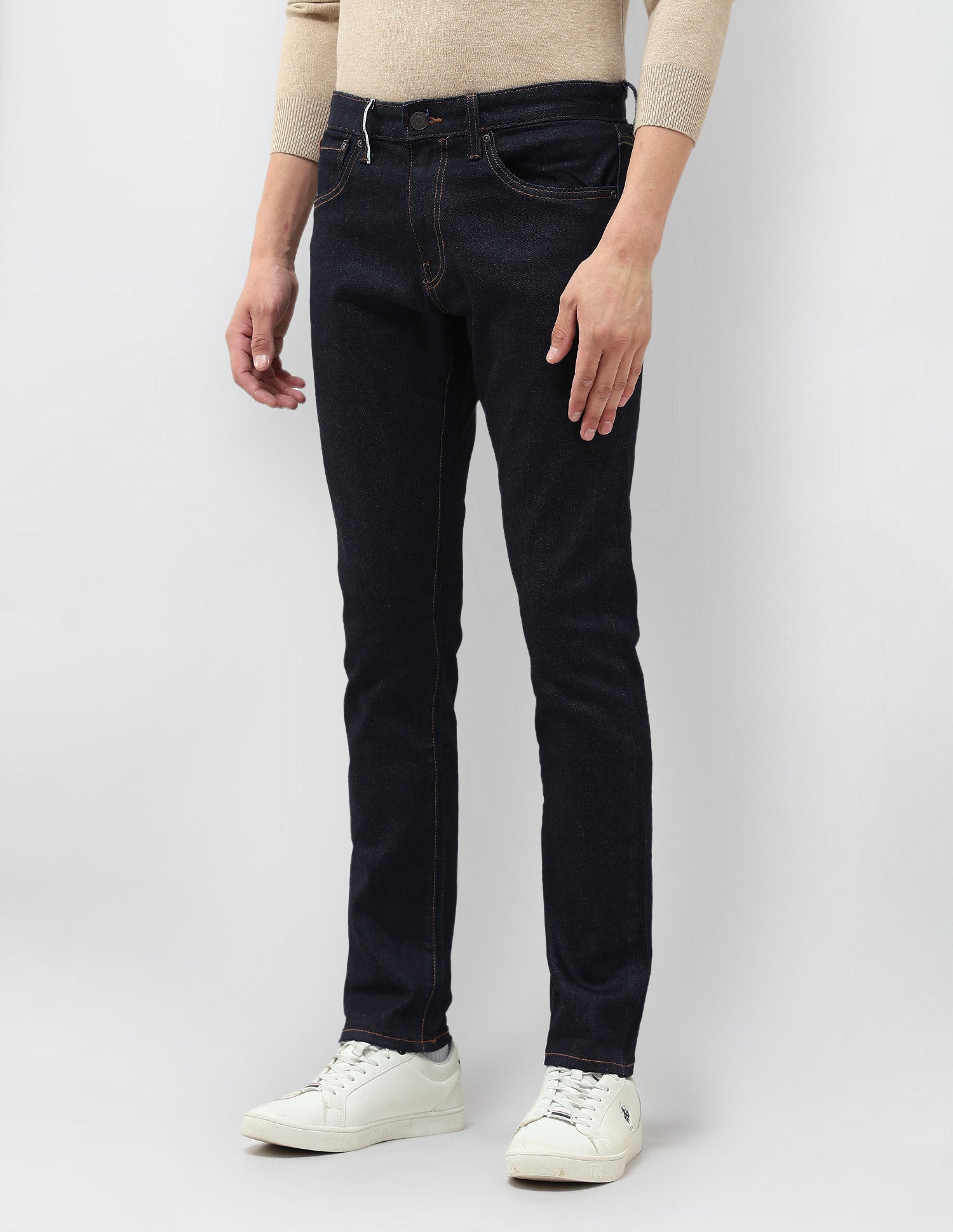 Brandon Slim Tapered Fit Blue Jeans Blue - U.S. POLO ASSN. | Large