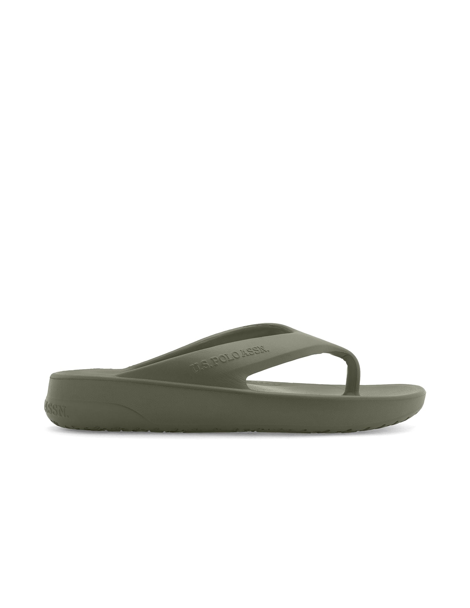 Men Axel Dk. Green Foam Walk Flip Flop Olive - U.S. POLO ASSN. | Large