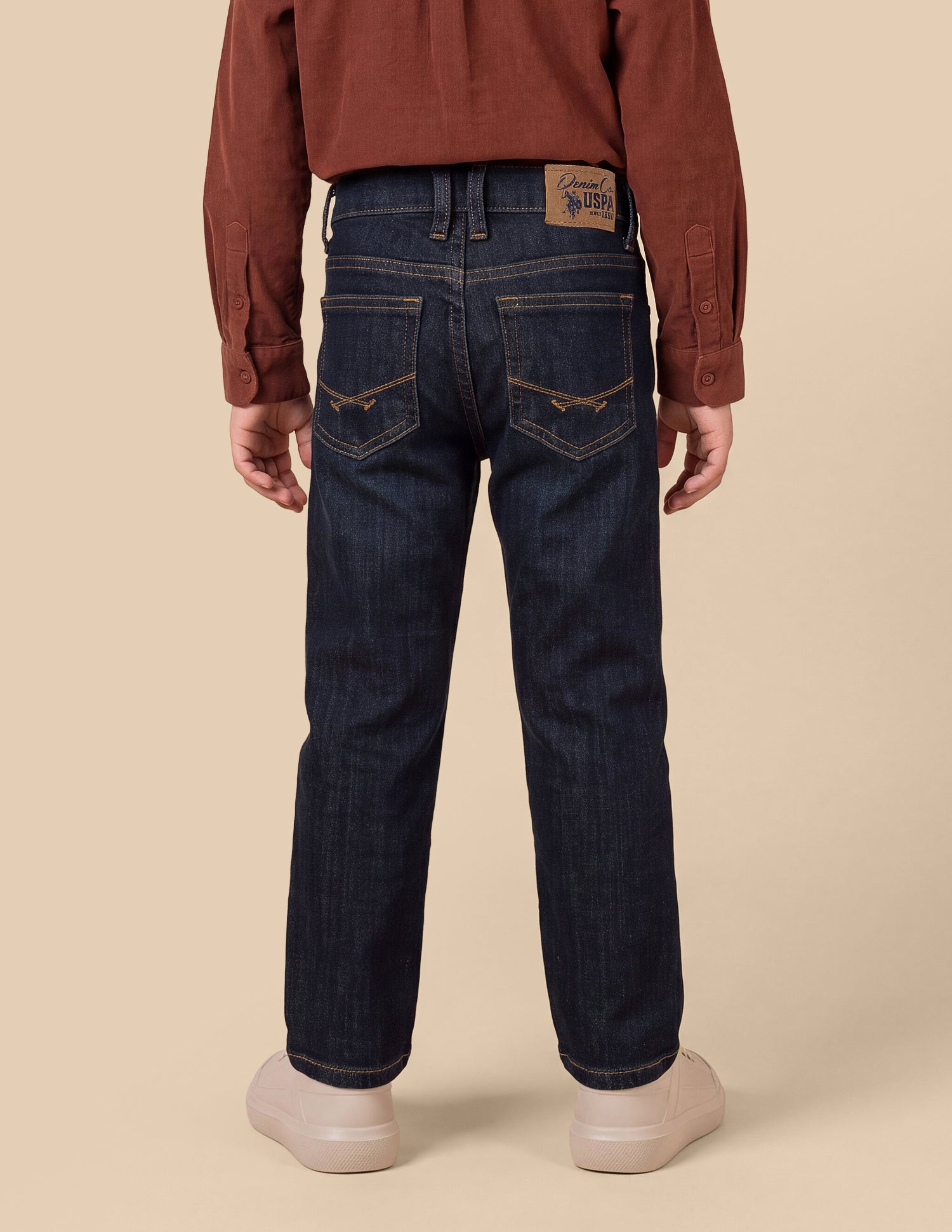 Relaxed Fit Blue Jeans Dark Blue - U.S. Polo Assn. India | Large