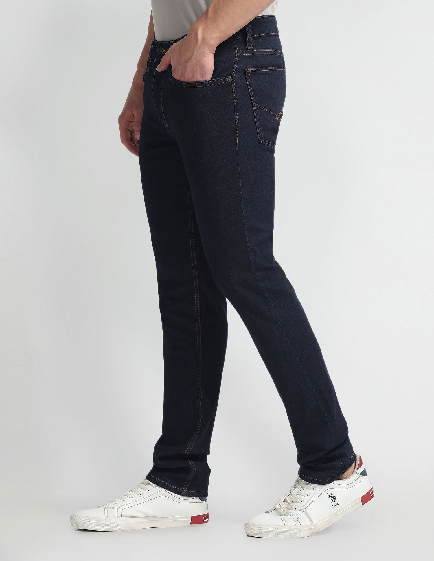 Regallo Skinny Fit Blue Jeans Blue - U.S. POLO ASSN. | Large