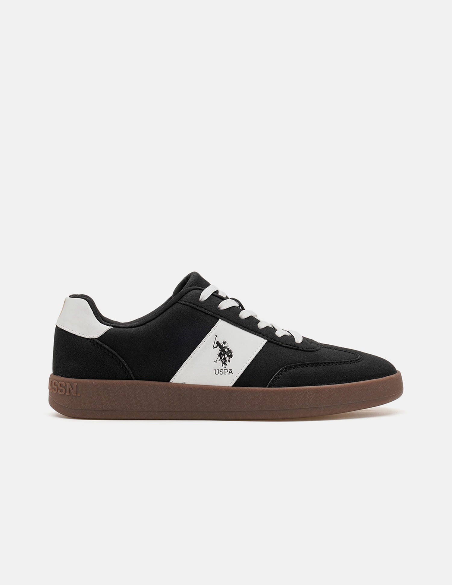 Men Colour Blocked Suede Skylar 2.0 Sneakers Black - U.S. Polo Assn. India | Large