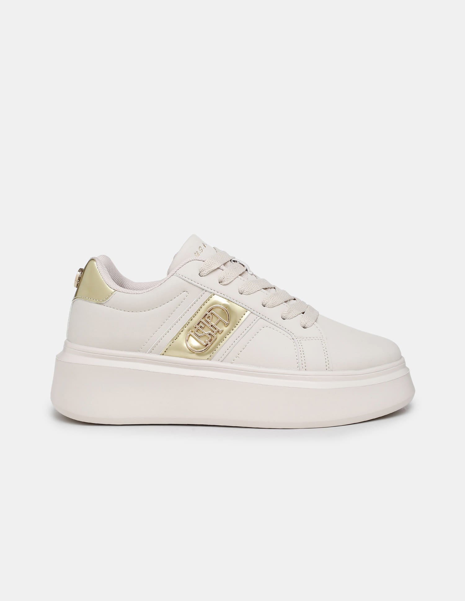 Women Nella Round Toe Sneakers Beige - U.S. Polo Assn. India | Large