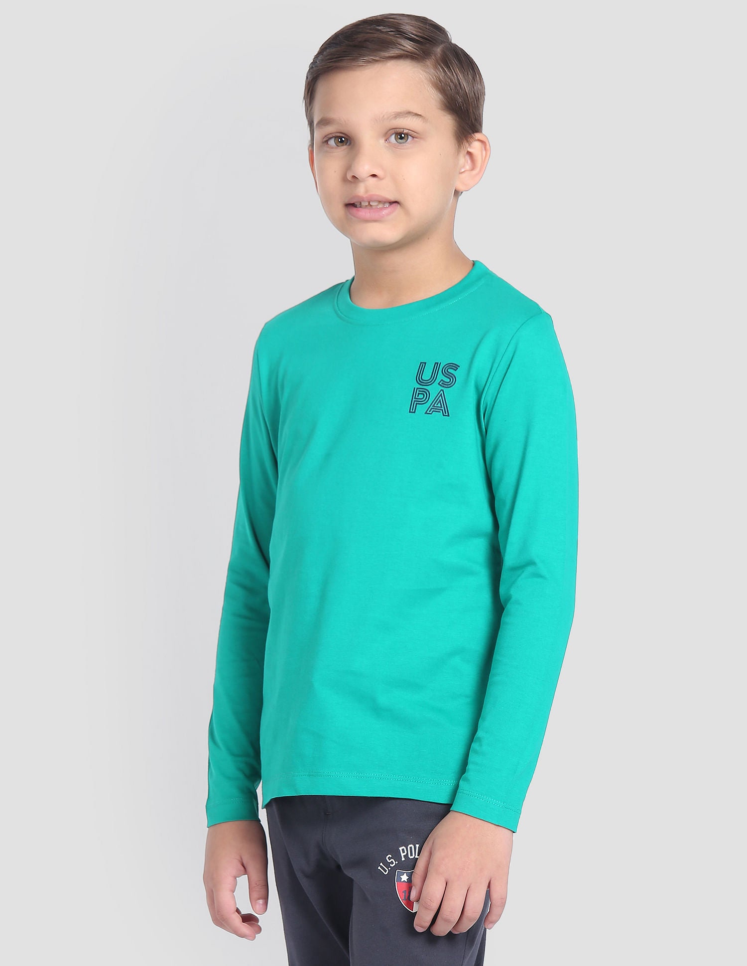 Cotton OKE02 Lounge T-Shirt - Pack Of 1 Green - U.S. POLO ASSN. | Large