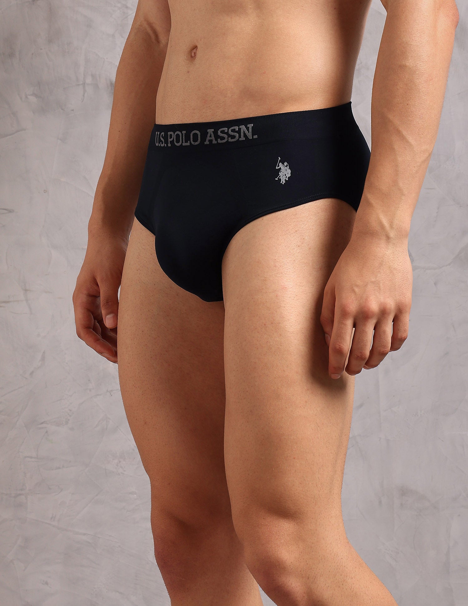 Ultra Stretch Breathable AB003 Briefs - Pack of 1 Navy - U.S. Polo Assn. India | Large