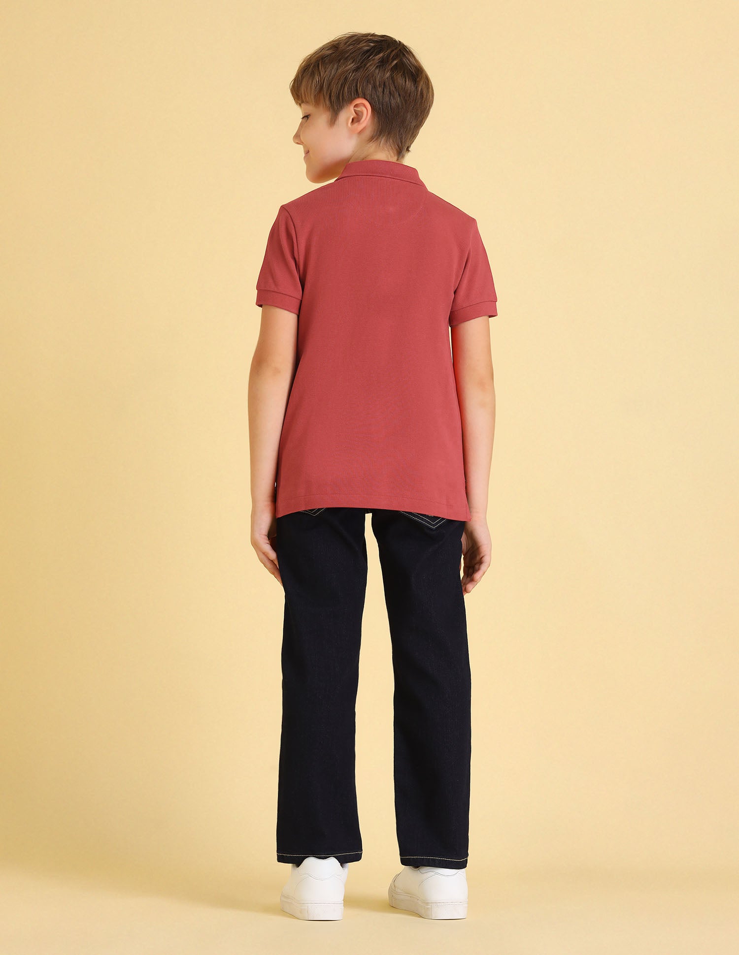 UKTSH1776 RUST Boys T-Shirt Rust - U.S. POLO ASSN. | Large