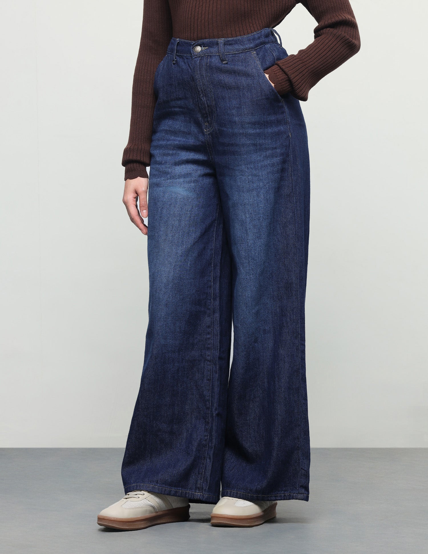 Baggy Fit Blue Jeans Dark Blue - U.S. Polo Assn. India | Large