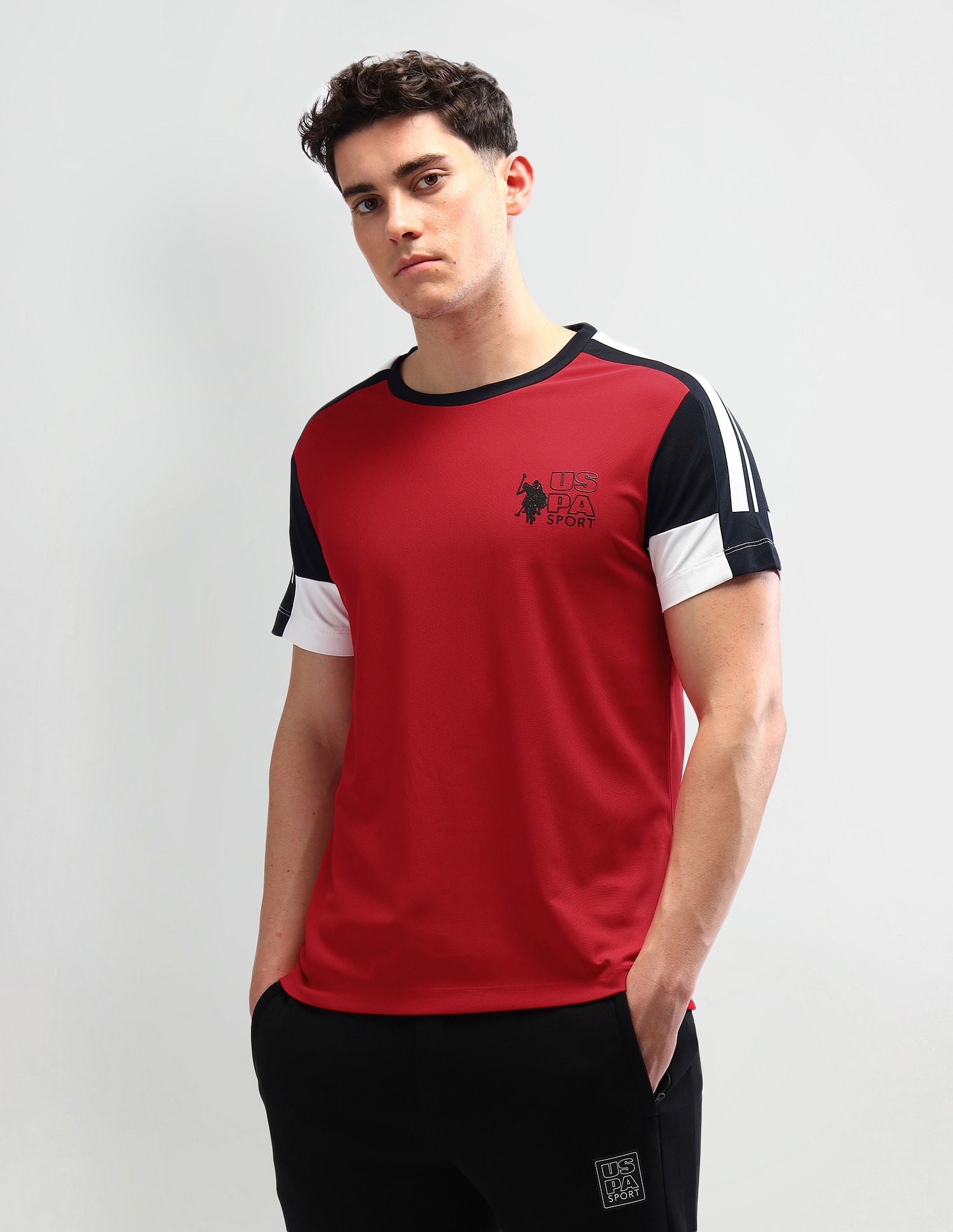 Slim Fit Solid T-Shirt Rust - U.S. Polo Assn. India | Large
