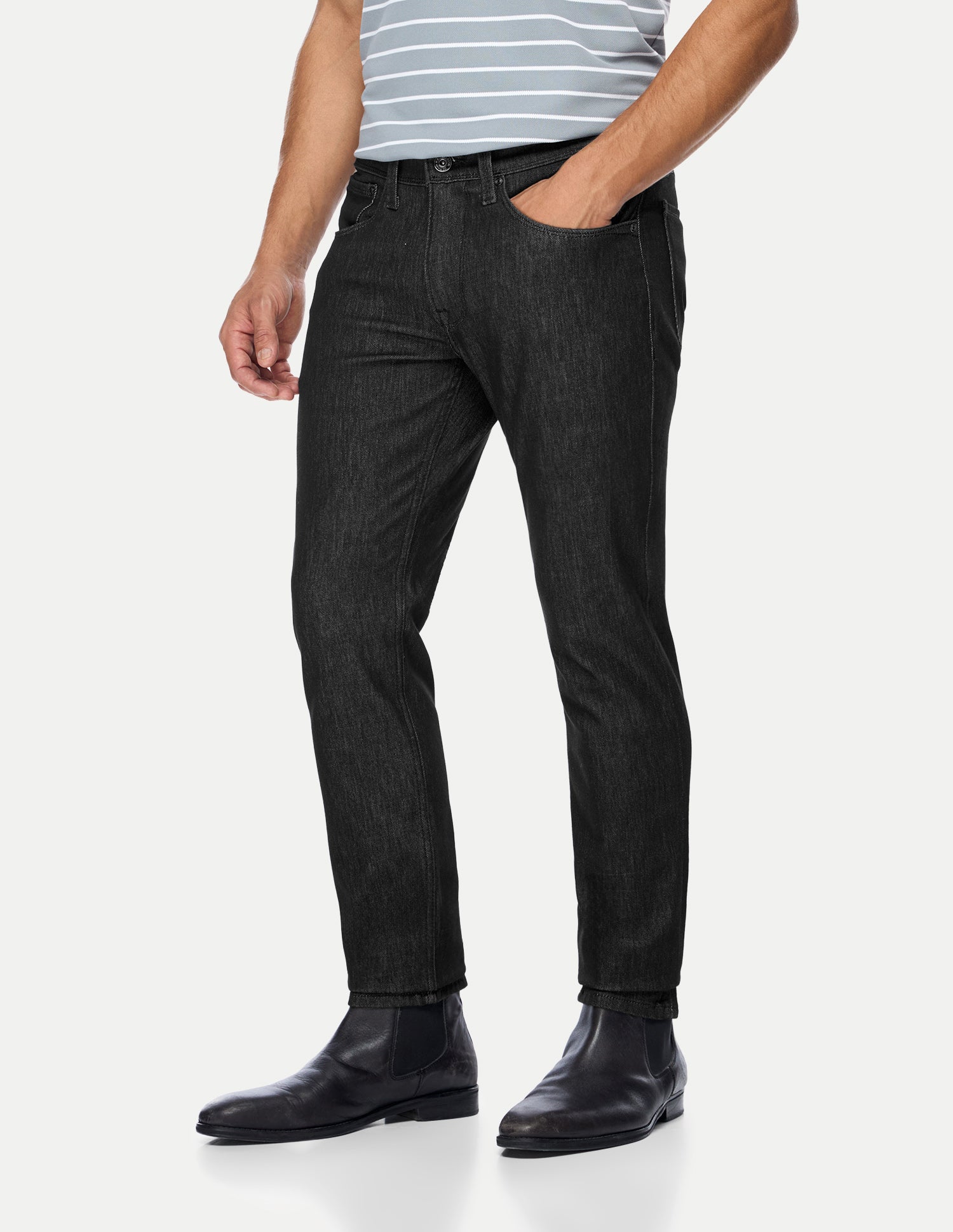 Brandon Slim-Tapered Fit Black Jeans Black - U.S. Polo Assn. India | Large