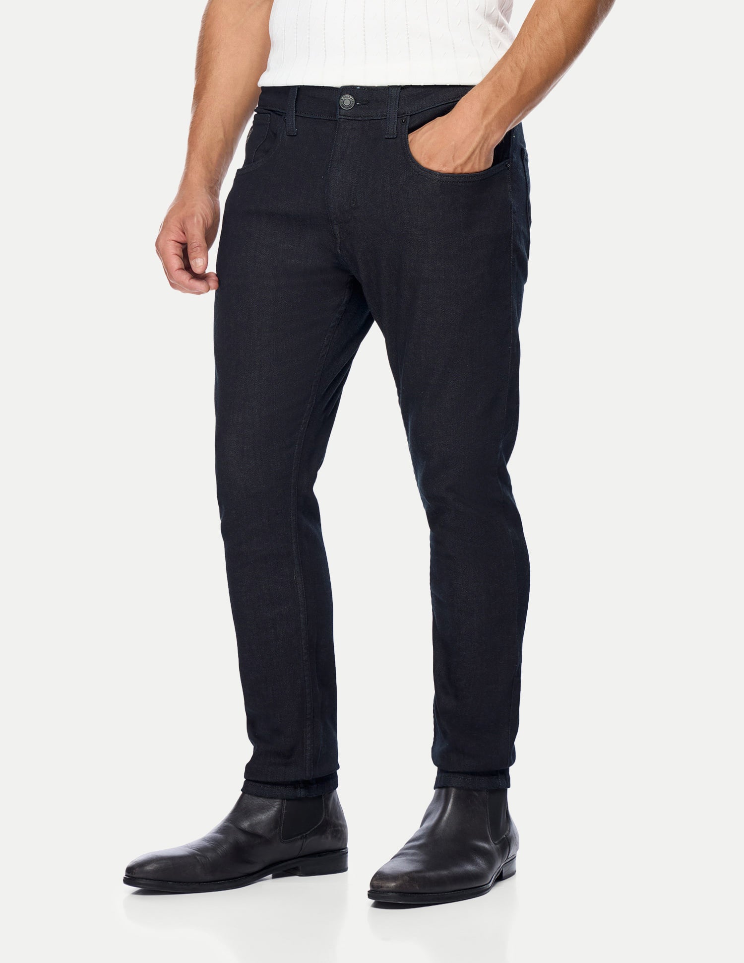 Henry Tapered Cropped Fit Black Jeans Black - U.S. Polo Assn. India | Large