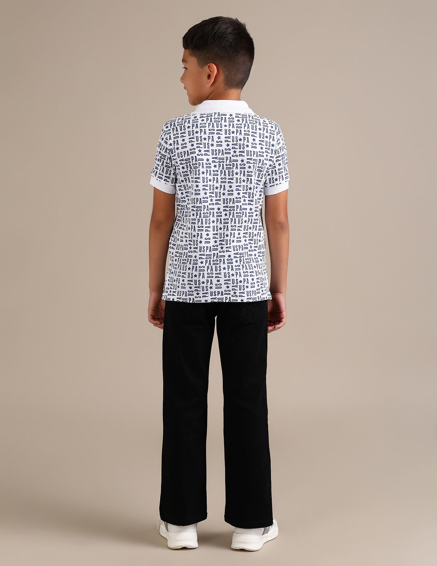 Regular fit Printed Polo Shirt White - U.S. Polo Assn. India | Large