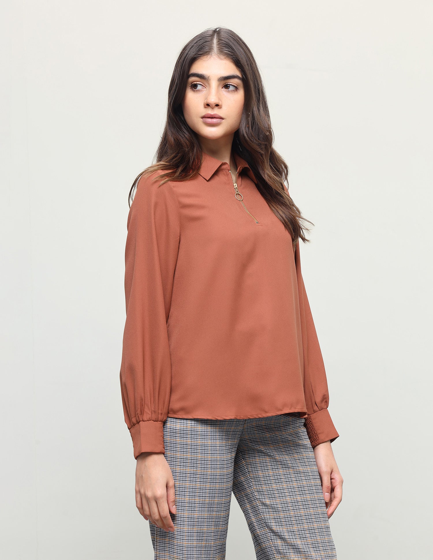 Solid Regular Fit Top Rust - U.S. Polo Assn. India | Large