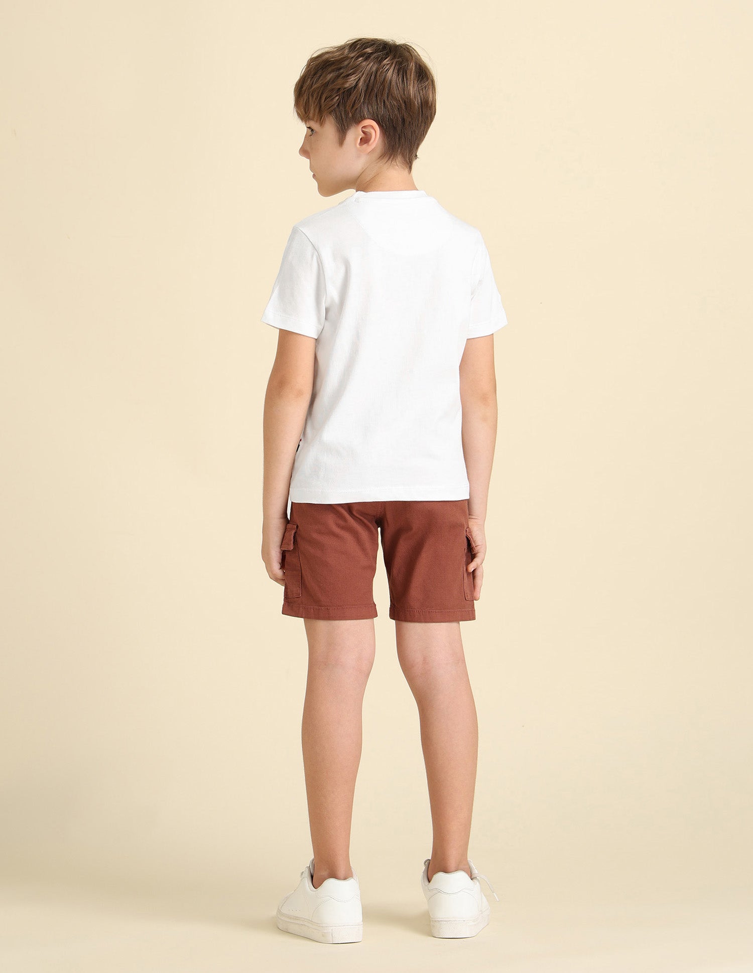 Boys Pure Cotton Regular Fit T-Shirt Off White - U.S. POLO ASSN. | Large