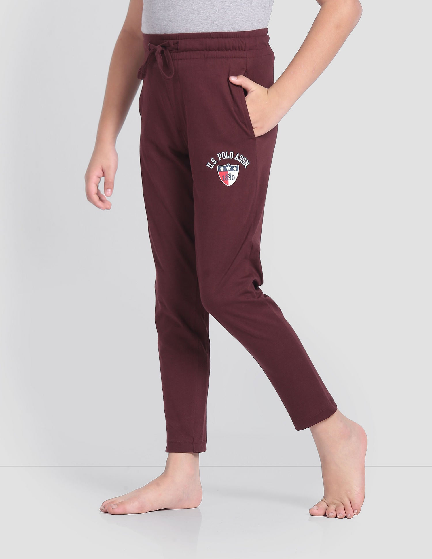 Drawstring Waist OKR01 Track Pants - Pack Of 1 Maroon - U.S. POLO ASSN. | Large