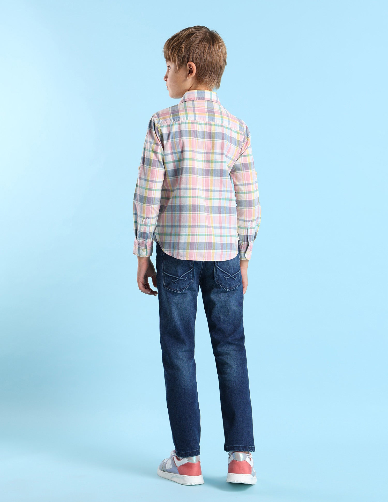 Boys Pure Cotton Regular Fit Shirt Pink - U.S. POLO ASSN. | Large