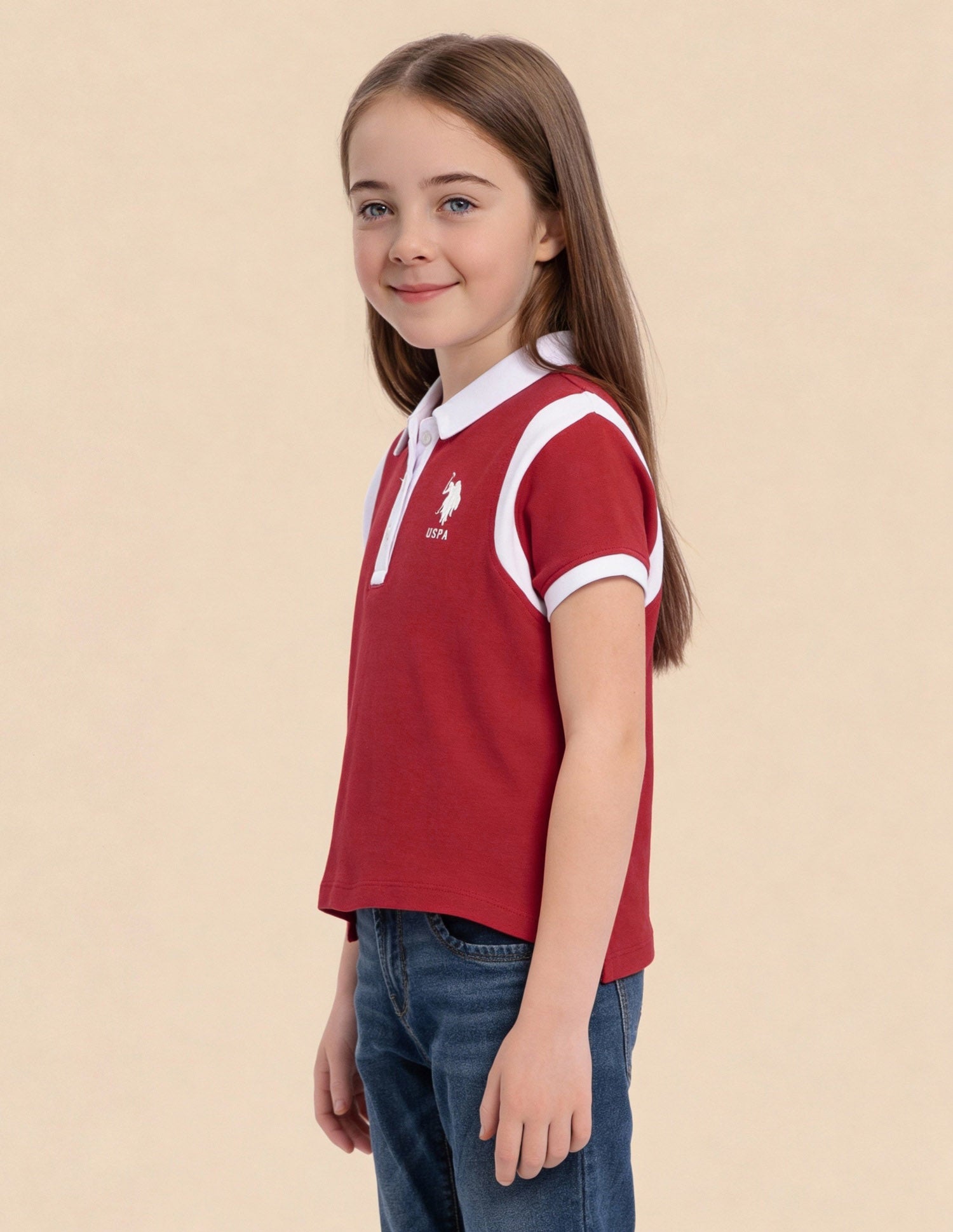 Solid Regular Fit Top Red - U.S. Polo Assn. India | Large