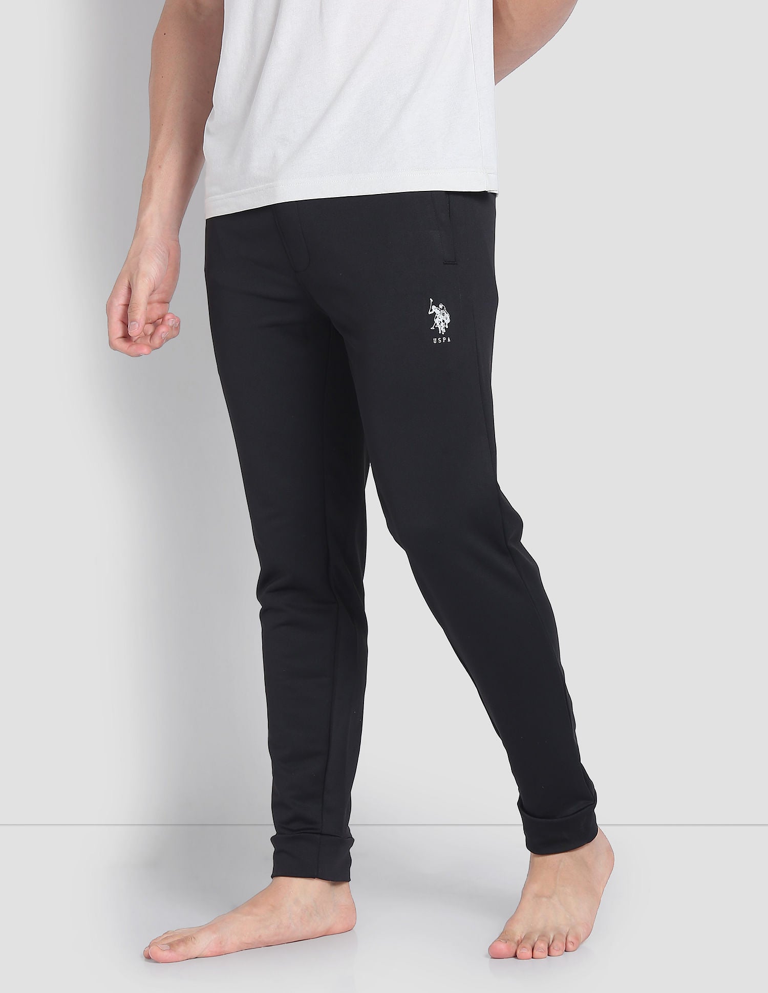 High Stretch AJ001 Active Joggers - Pack Of 1 Black - U.S. POLO ASSN. | Large