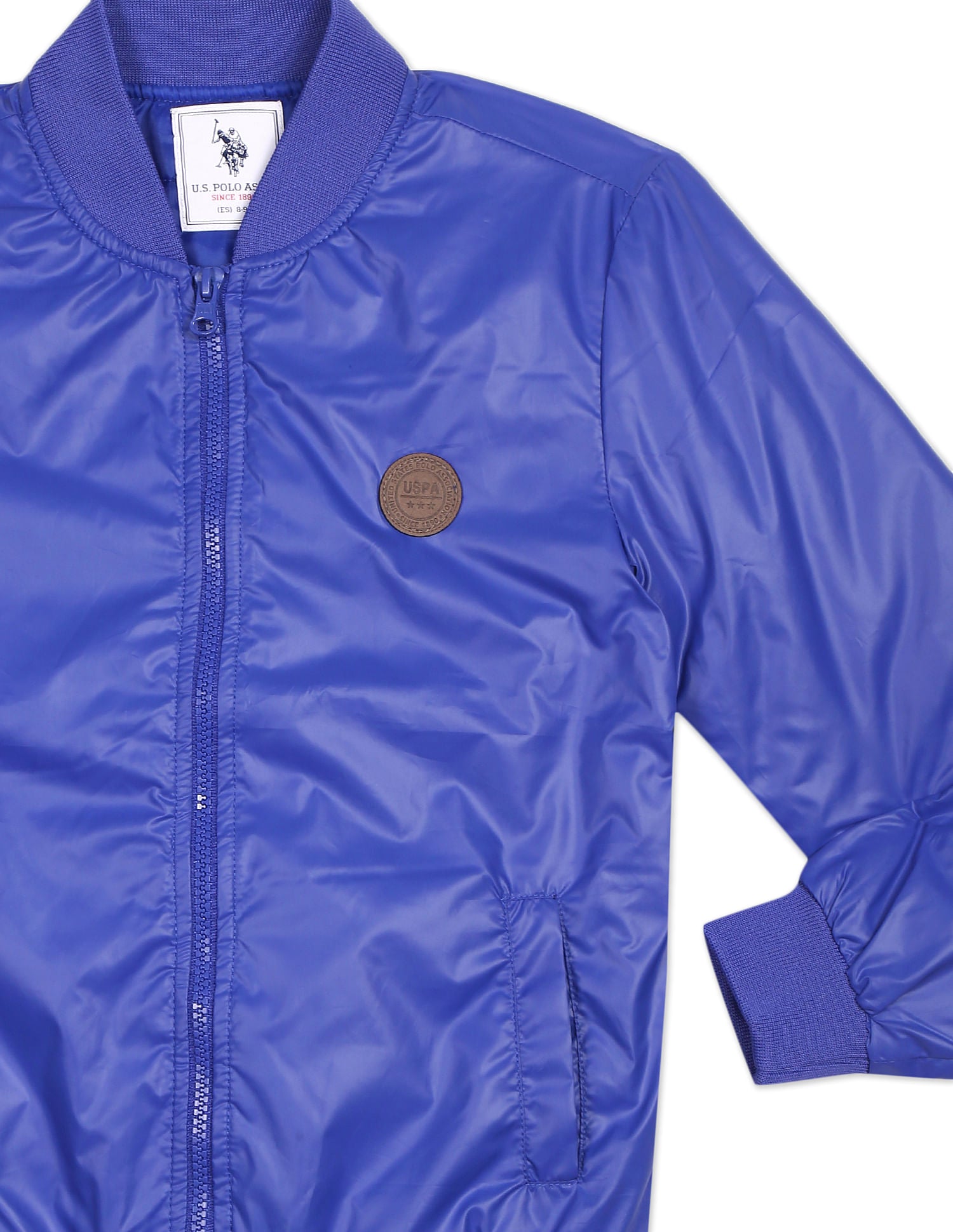 Solid Bomber Jacket Blue - U.S. Polo Assn. India | Large