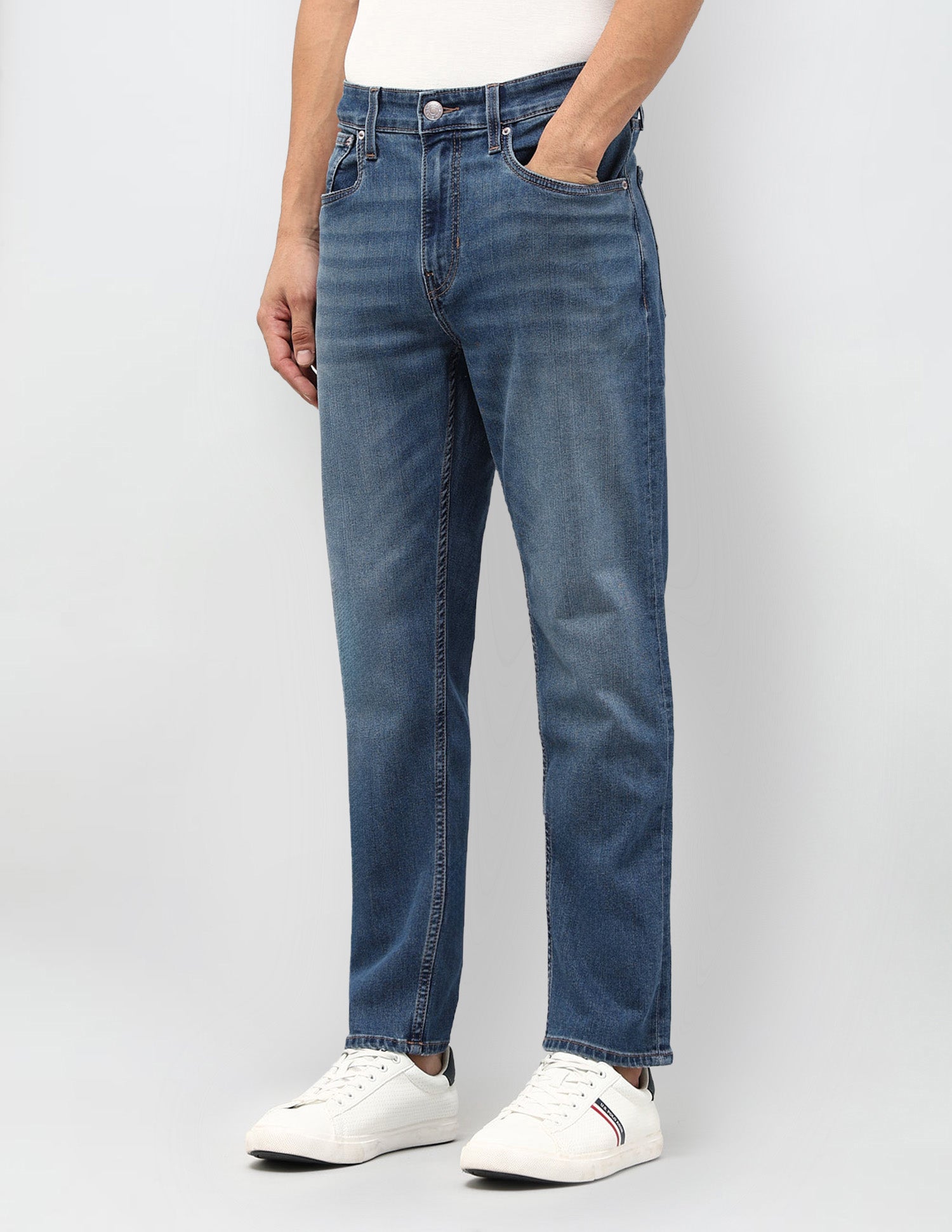 Cole Comfort Cropped Fit Blue Jeans Med Blue - U.S. POLO ASSN. | Large