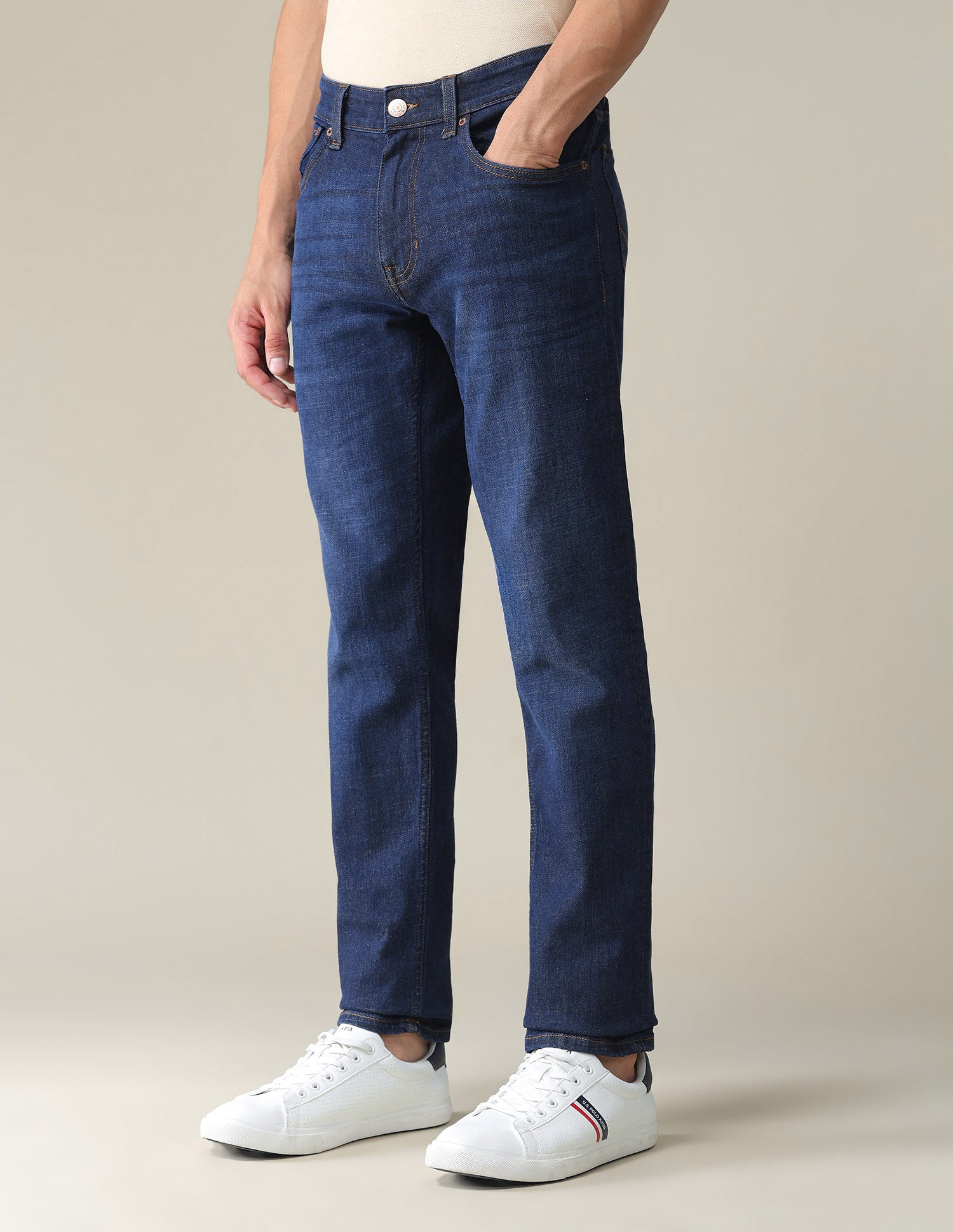 Brandon Slim Tapered Fit Jeans Blue - U.S. POLO ASSN. | Large