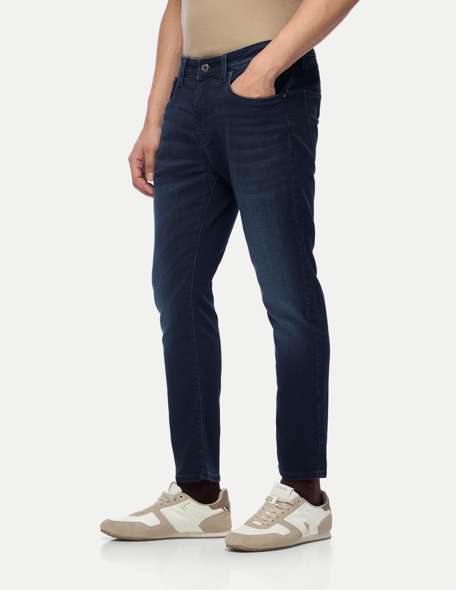 Henry Tapered Fit Blue Jeans Dark Blue - U.S. Polo Assn. India | Large