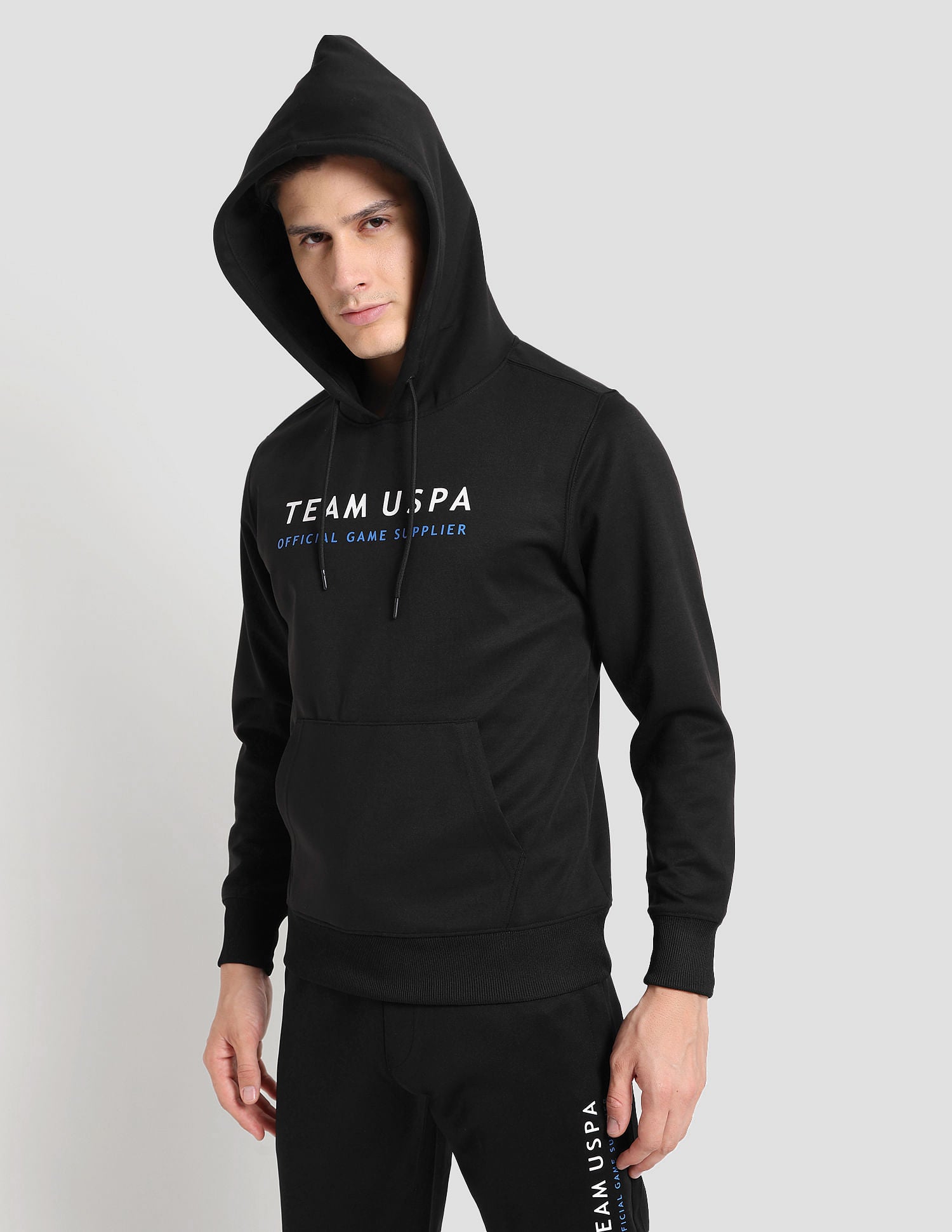 Essential Training Hoodie Black - U.S. POLO ASSN. | Large