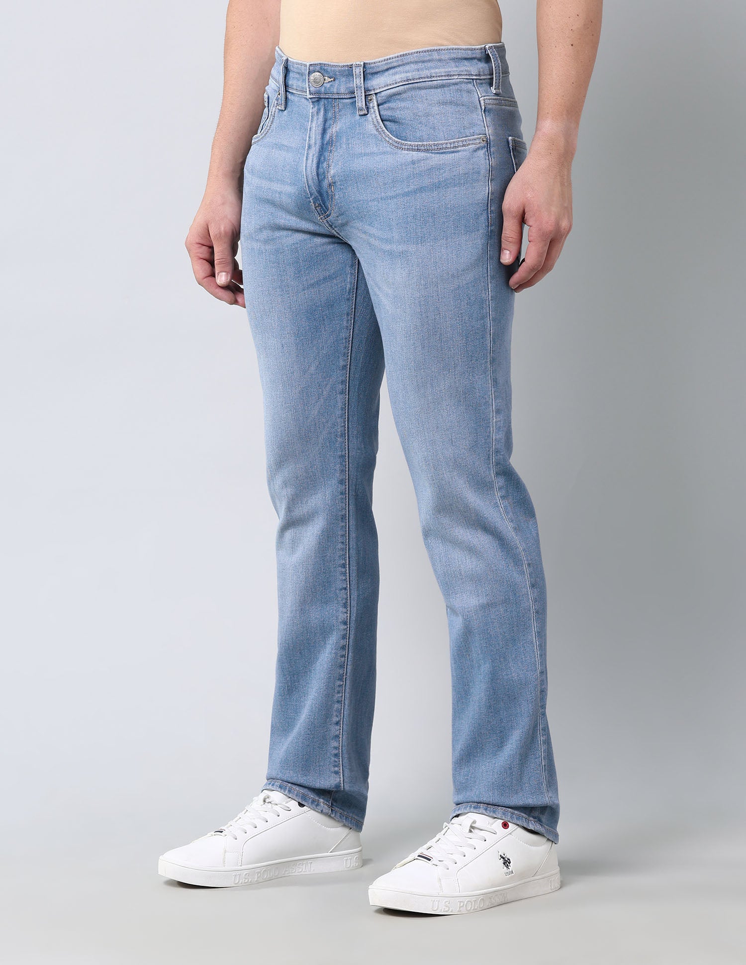 Mid Rise Harold Slim Straight Fit Jeans Blue - U.S. POLO ASSN. | Large