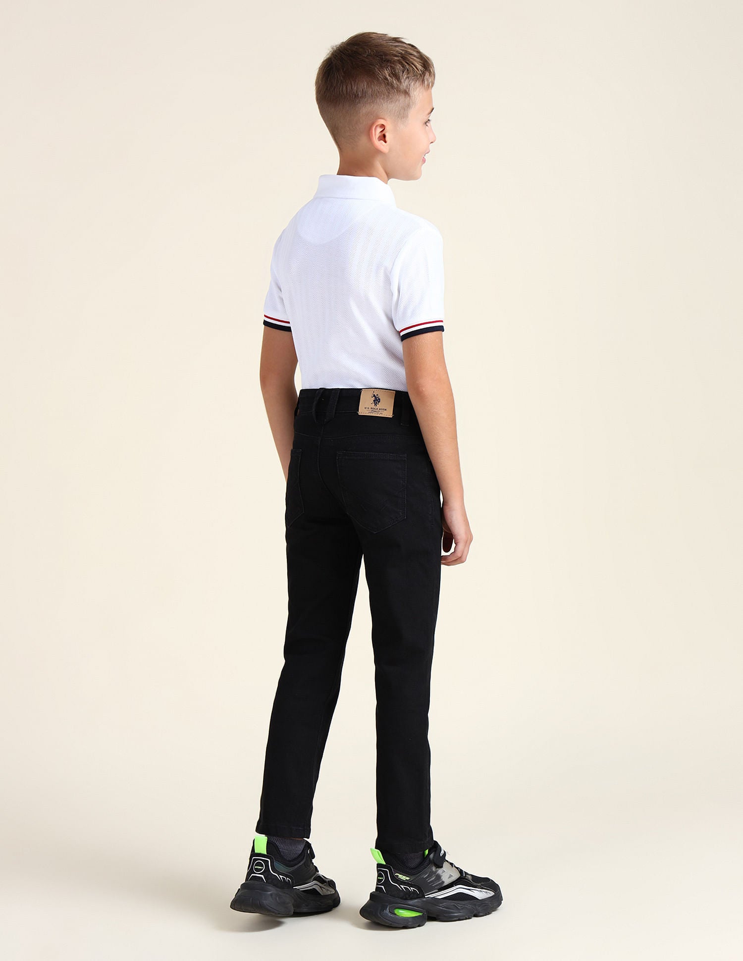 Slim Fit Dark Washed Jeans Black - U.S. Polo Assn. India | Large